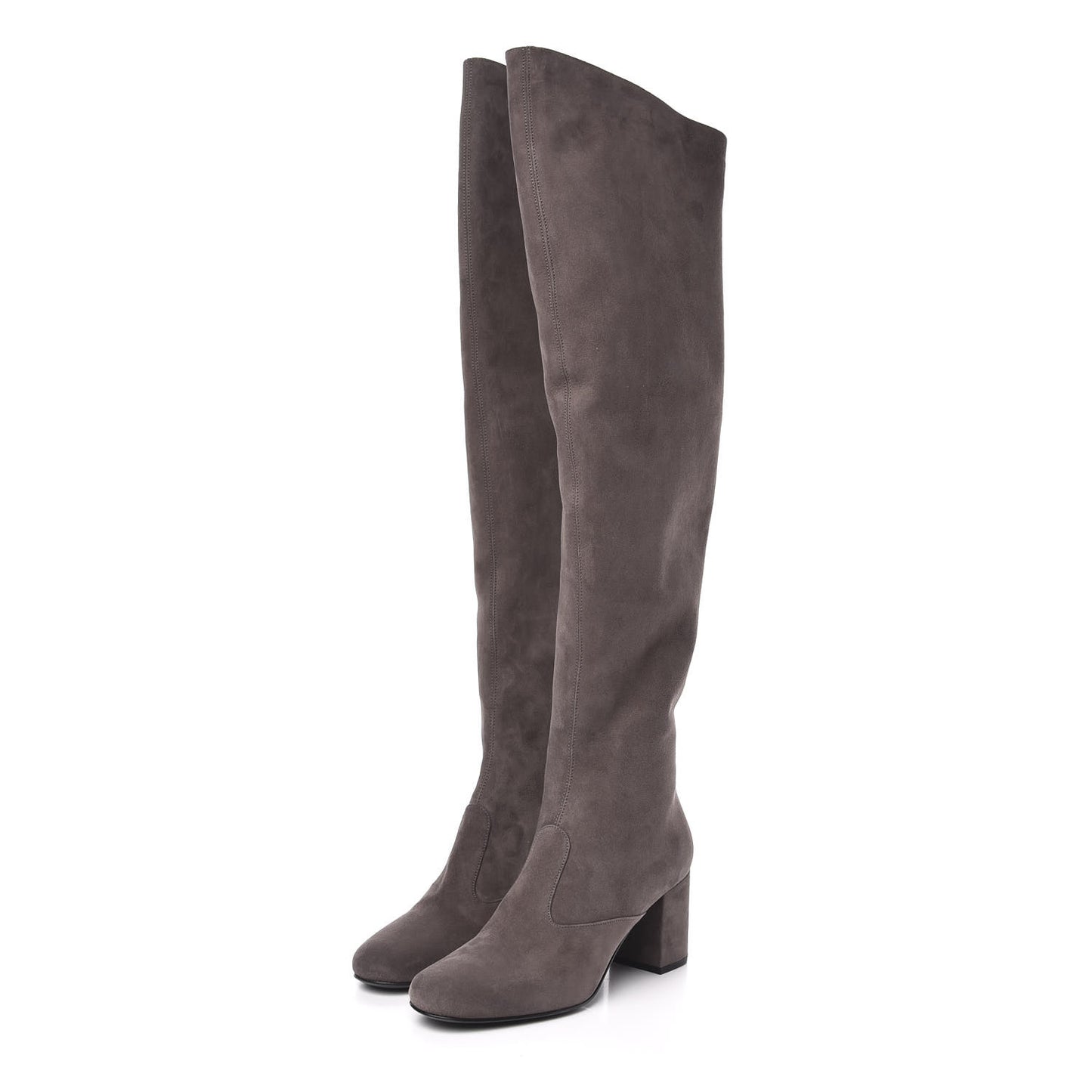 Suede Babies Over The Knee Boots 36 Road Grey