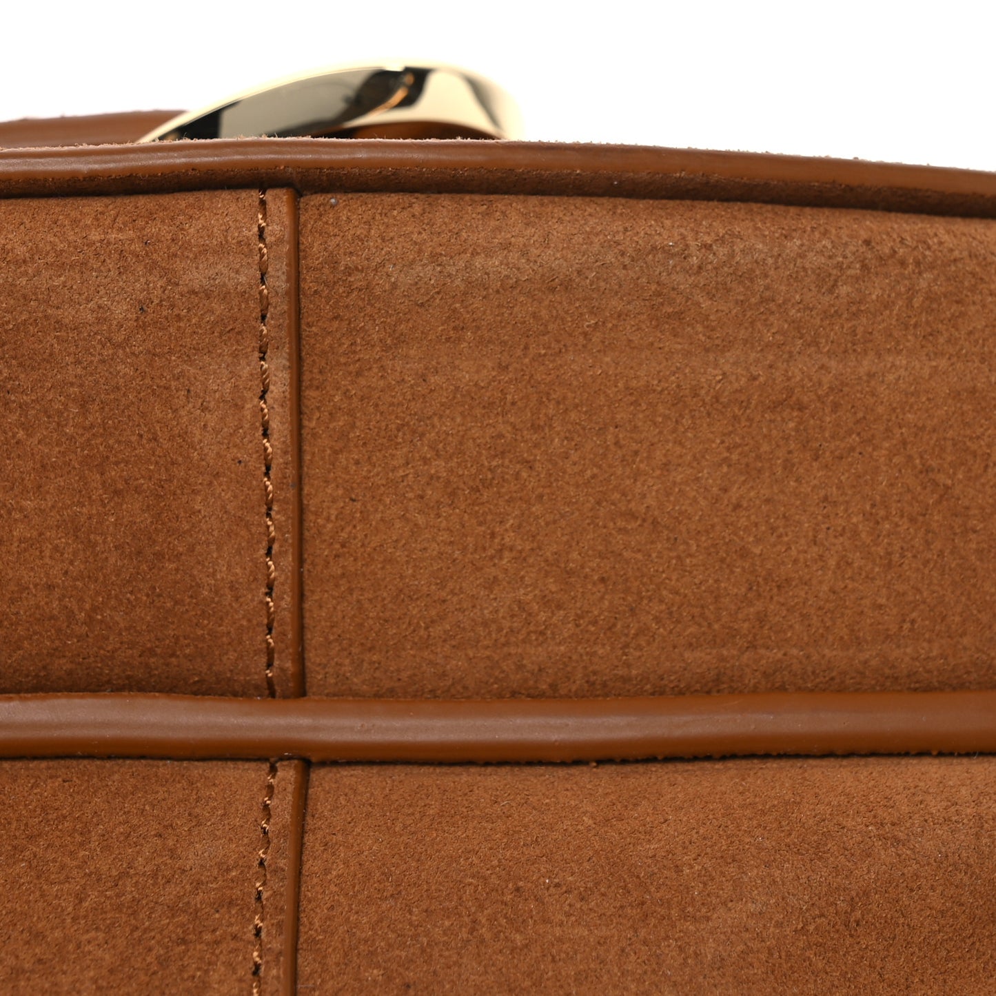 Suede Calfskin Mini Alix Hunter Crossbody Bag Cinnamon