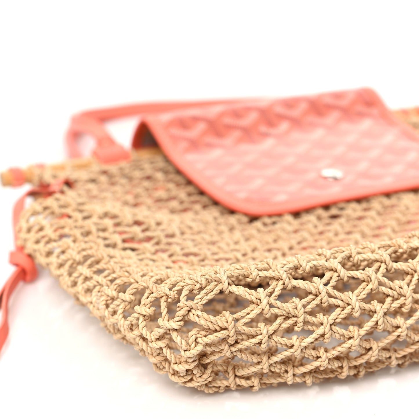 Goyardine Net Aligre Tote Coral