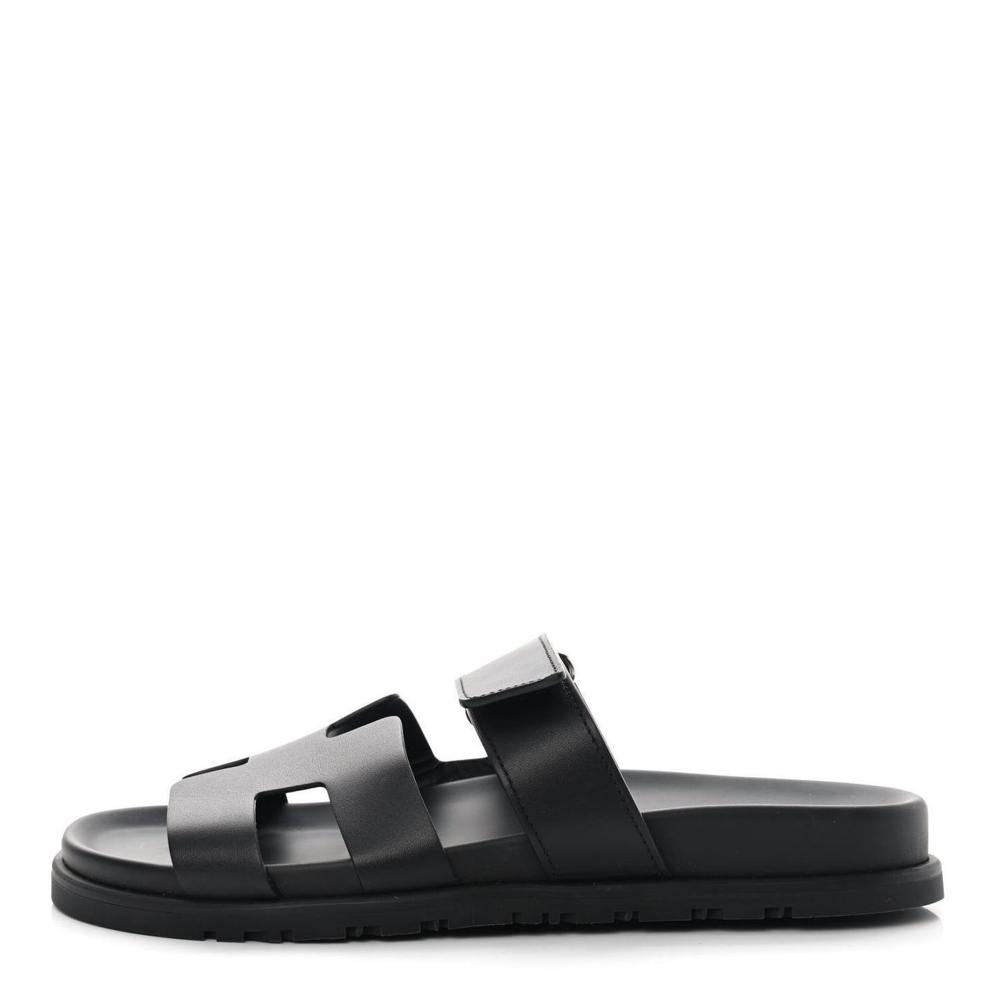 Calfskin Womens Chypre Sandals 37.5 Black