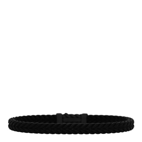 Titanium Rubber 6mm Chevron Bracelet Black