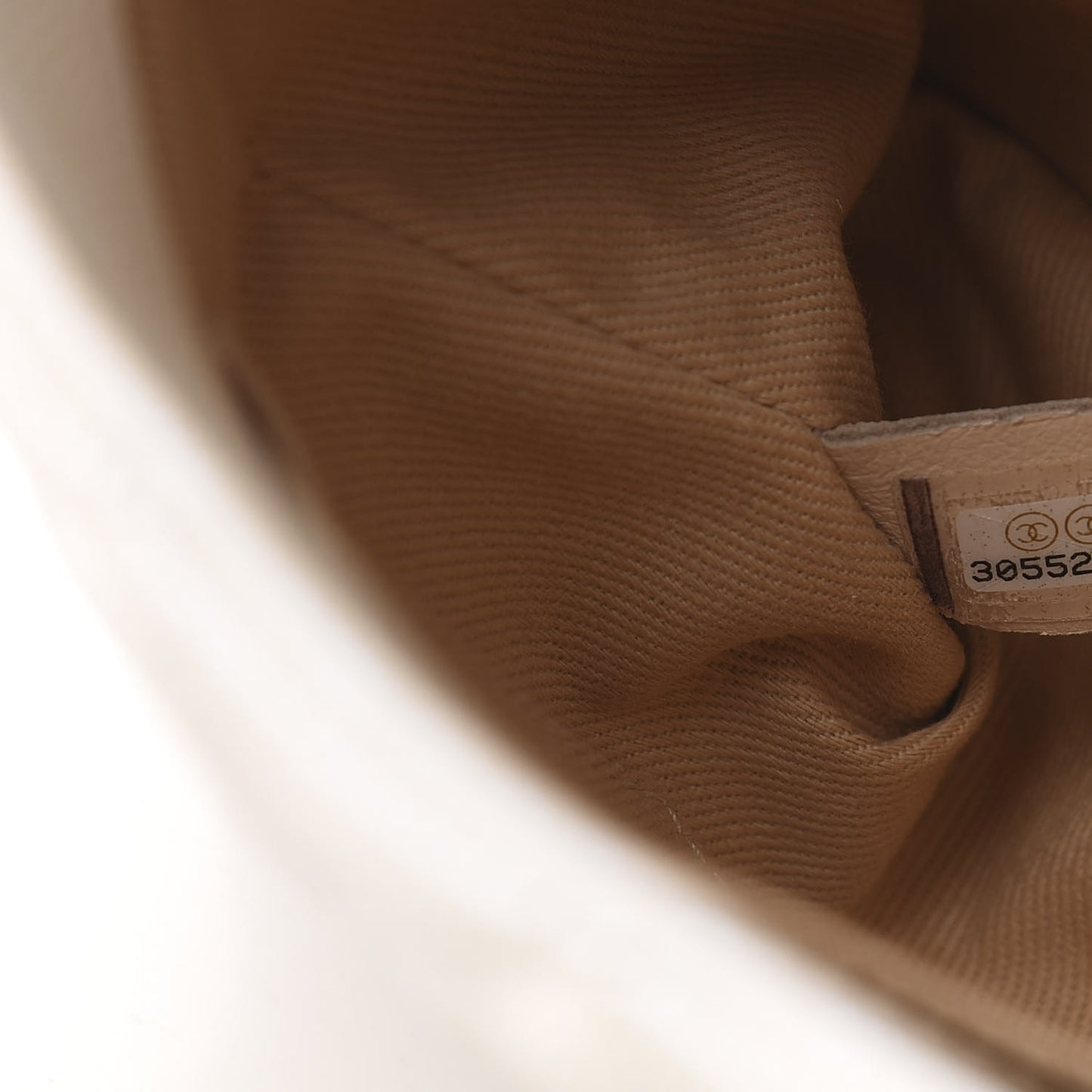 Iridescent Caviar Quilted Small Coco Handle Flap White