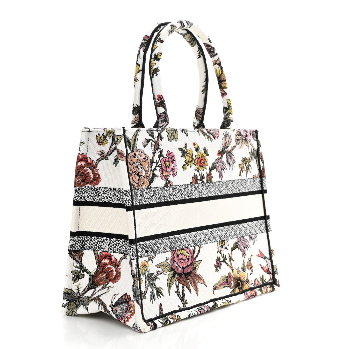 Canvas Jardin Botanique Embroidered Medium Book Tote Multicolor