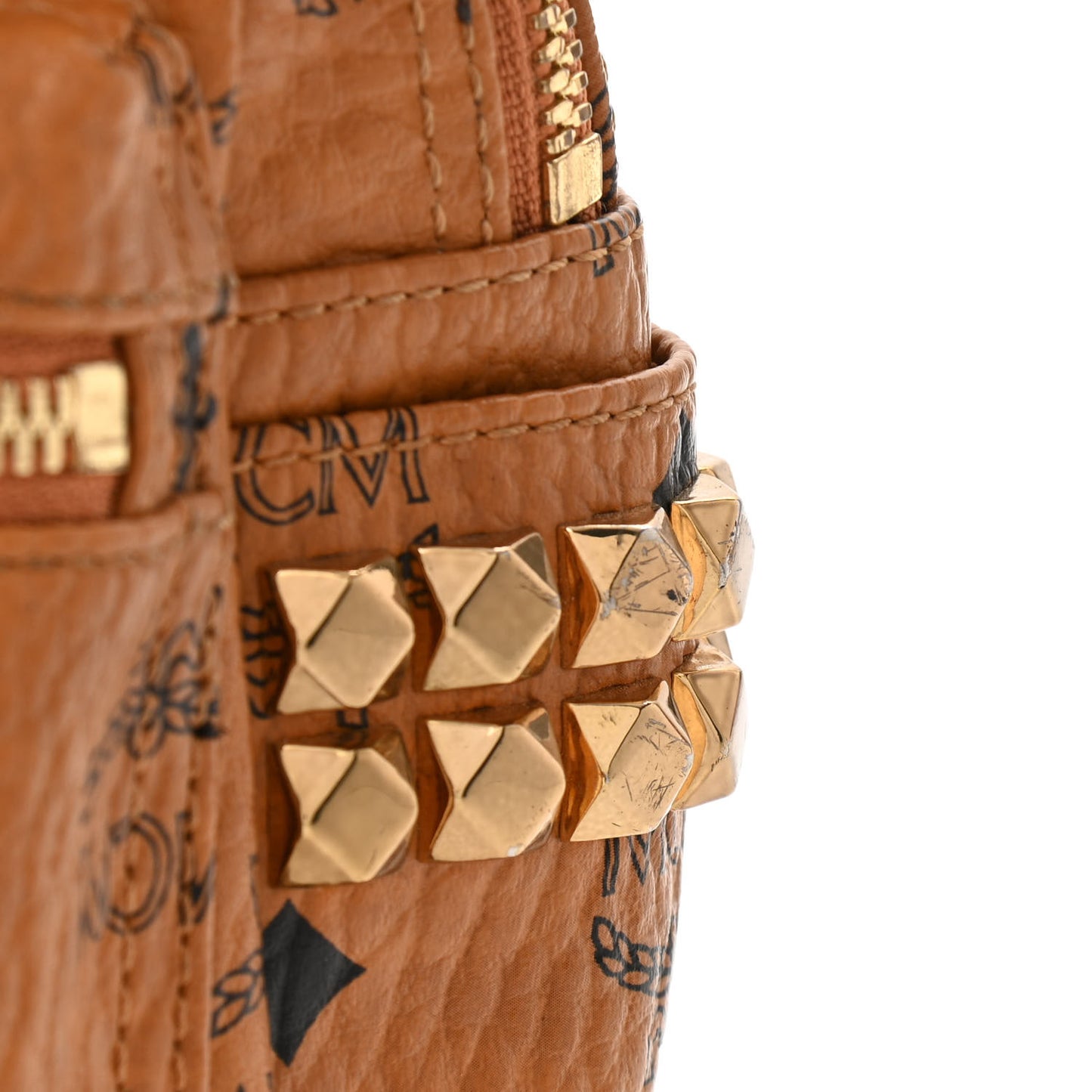 Visetos Side Stud X-Mini Stark Backpack Cognac
