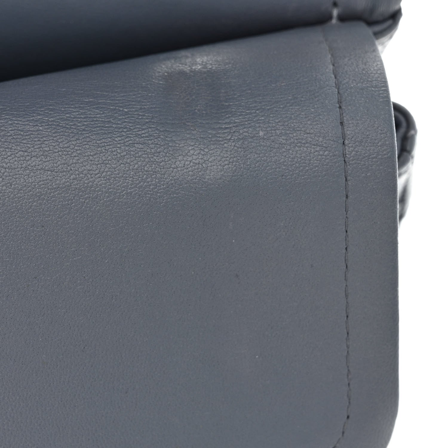 Chanel Lambskin Quilted Medium Double Flap Dark Grey 12 of 17