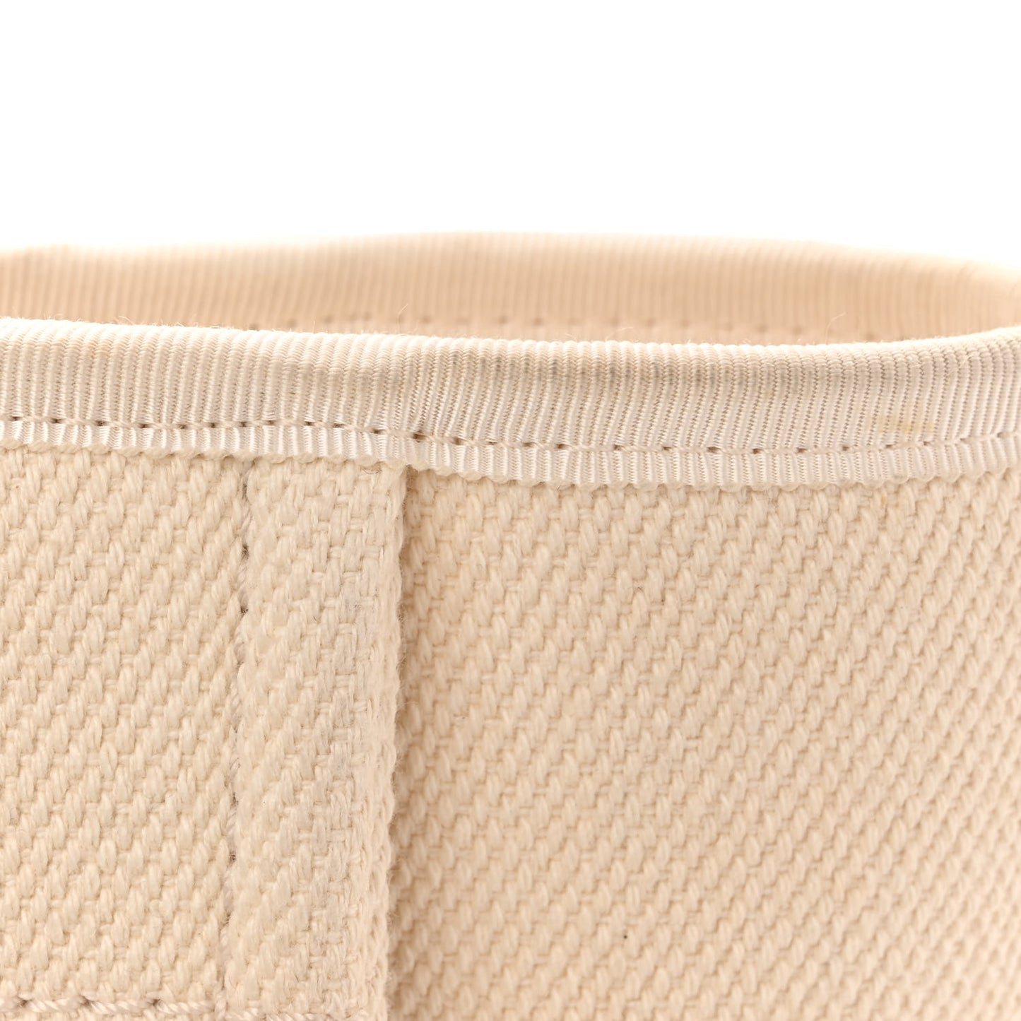 Canvas Pearl Large Deauville Tote Ecru Beige