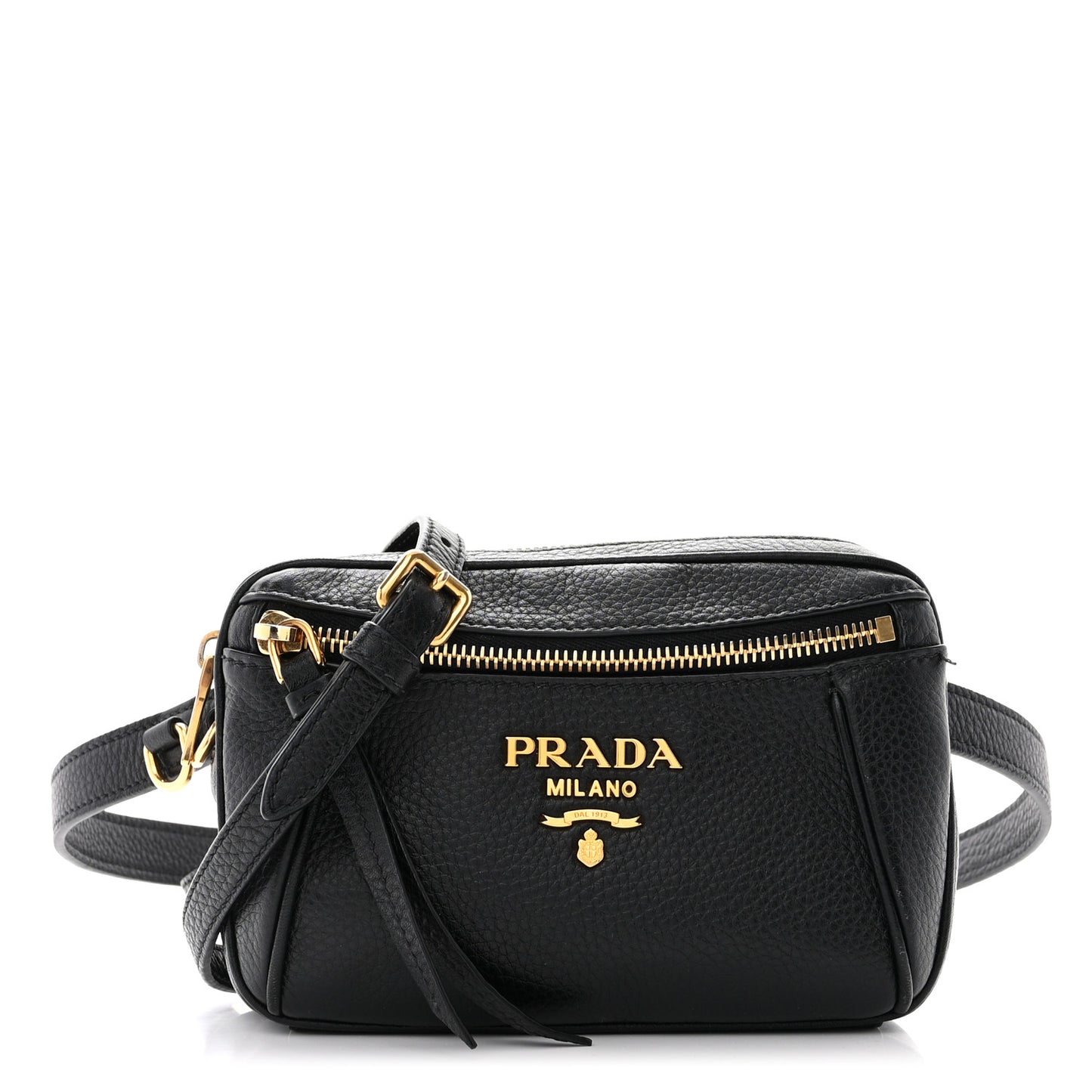Vitello Daino Belt Bag Black