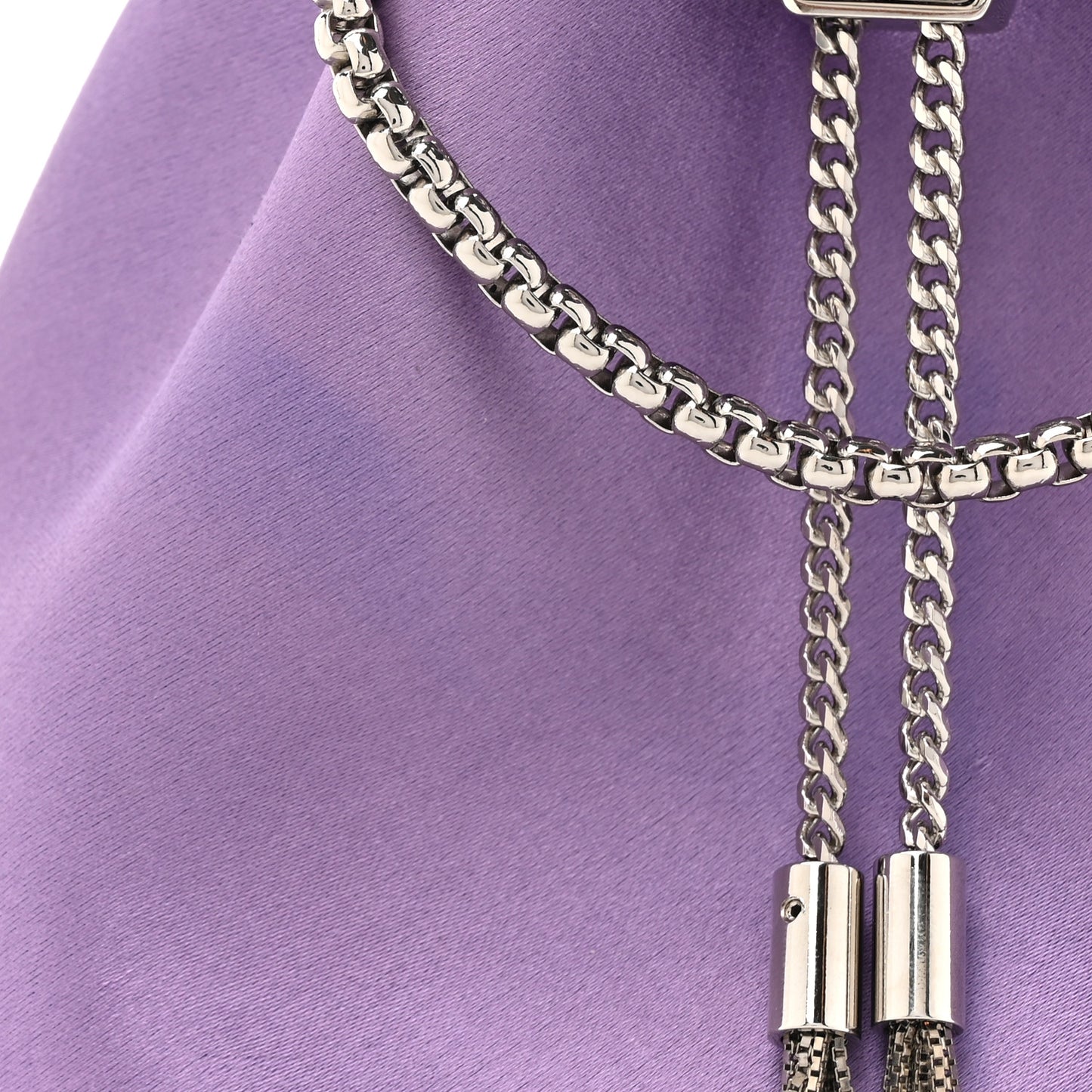Satin Crystal Embellished Bon Bon Bag Wisteria