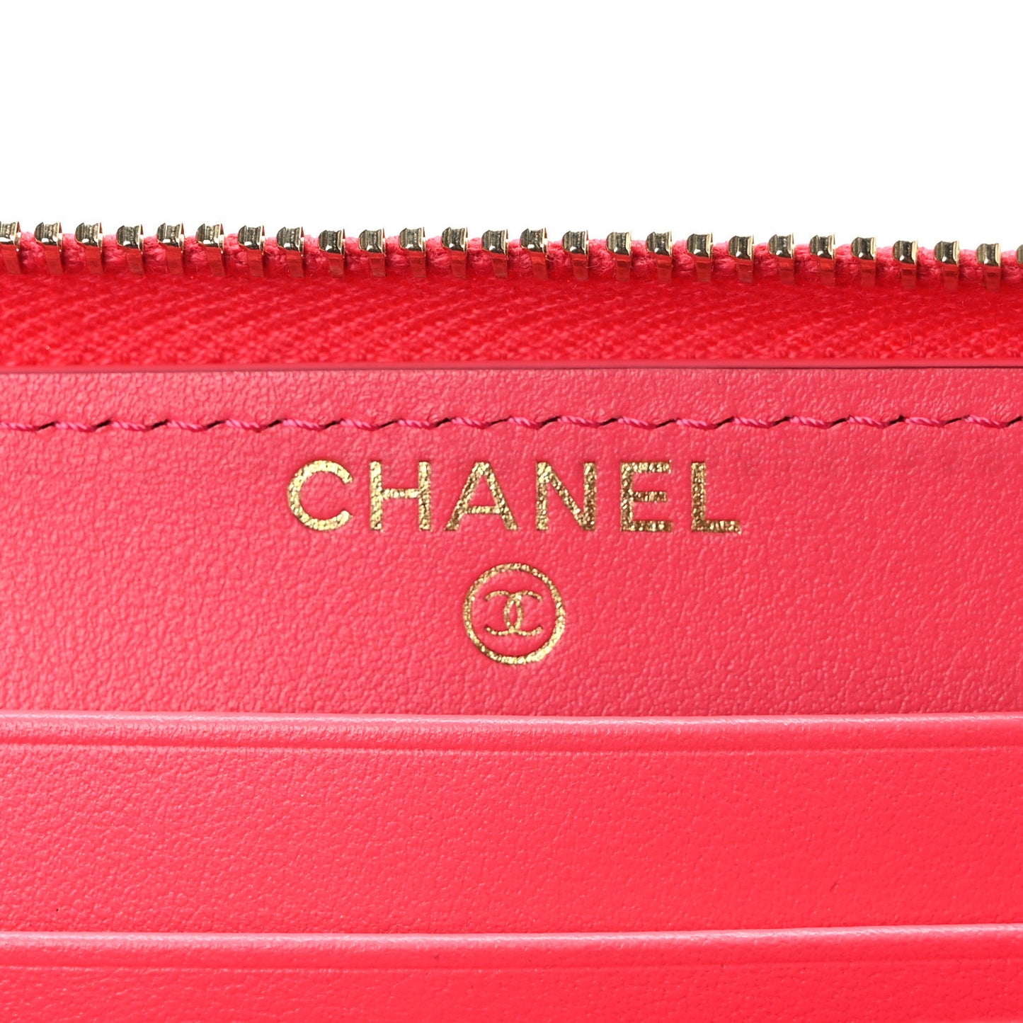 Goatskin Quilted Medium Chanel 19 Zipped Wallet Dark Pink