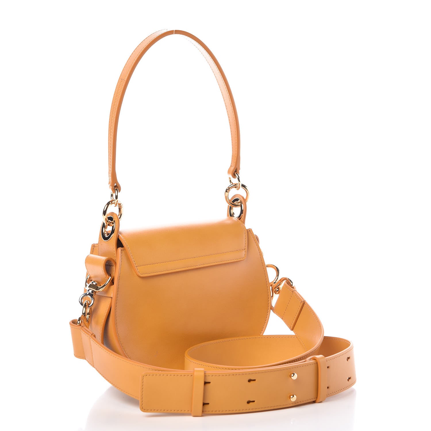 Chloe Calfskin Small Tess Bag Burning Camel 4 of 10