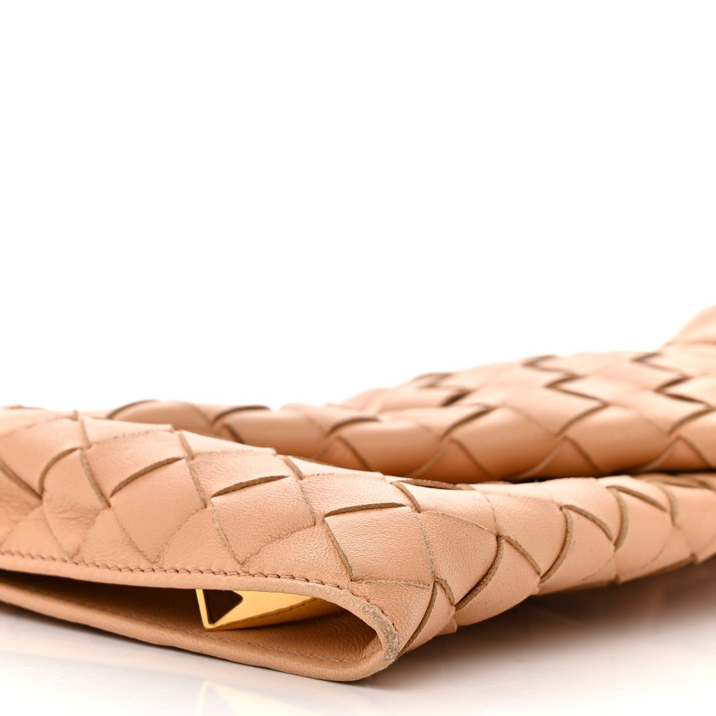 Nappa Intrecciato Mini BV Twist Almond