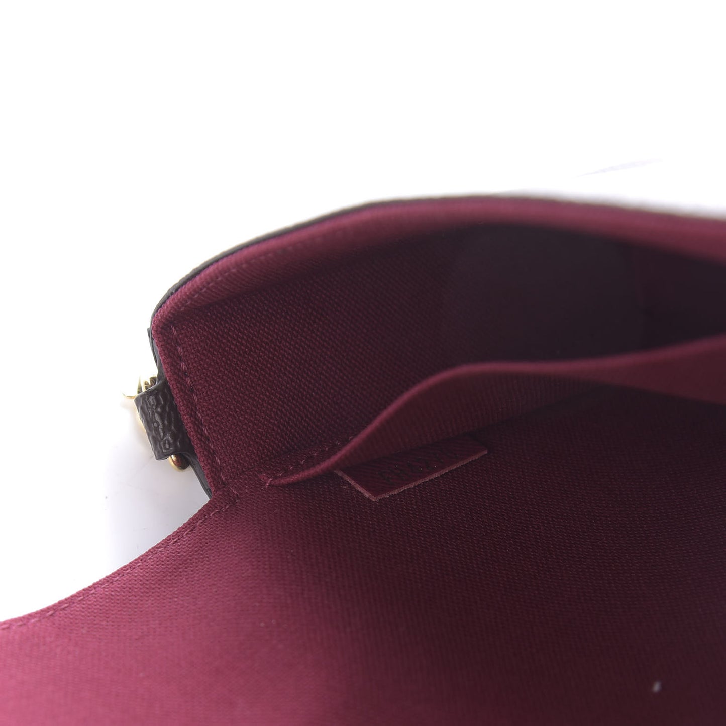 Monogram Pochette Felicie Chain Wallet Fuchsia