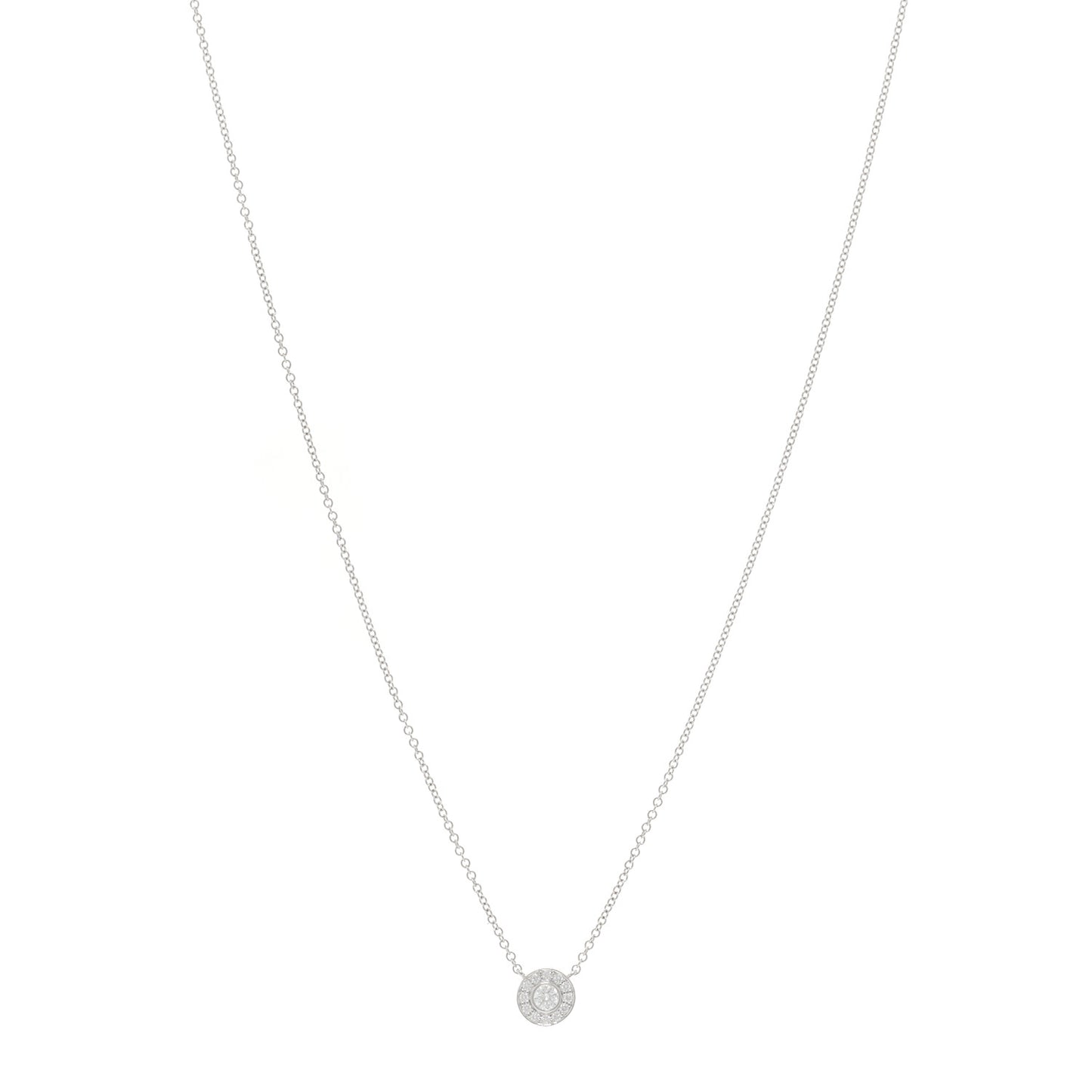 Platinum Diamond .16ctw Soleste Pendant Necklace