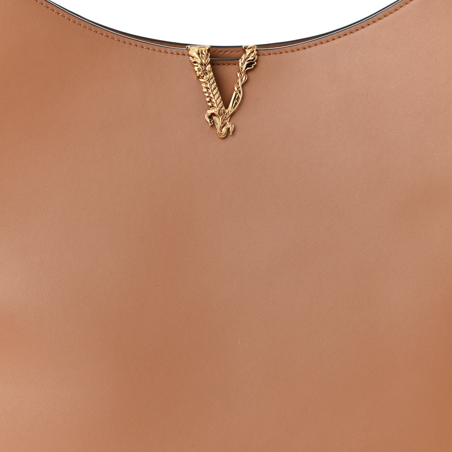 Calfskin Vitello Virtus Hobo Caramel