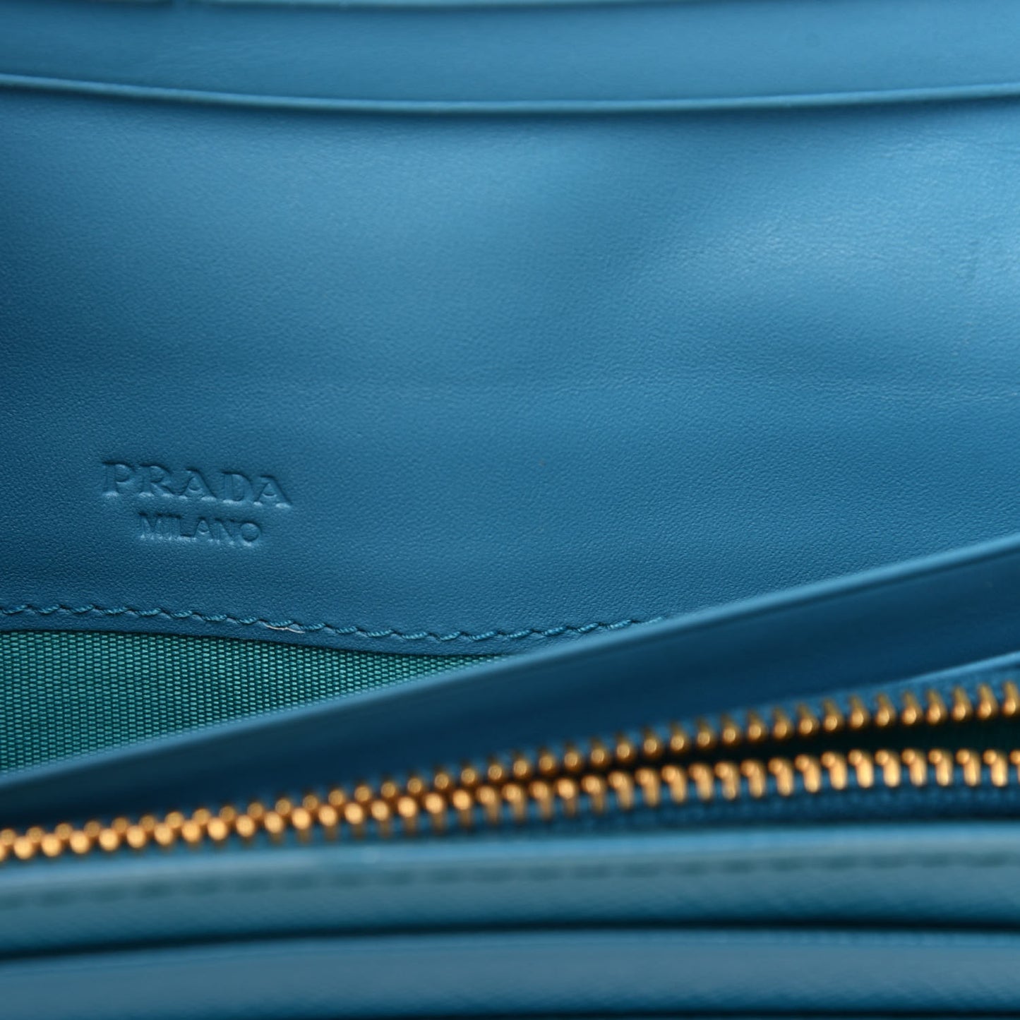 Saffiano Metal Continental Flap Wallet Turchese