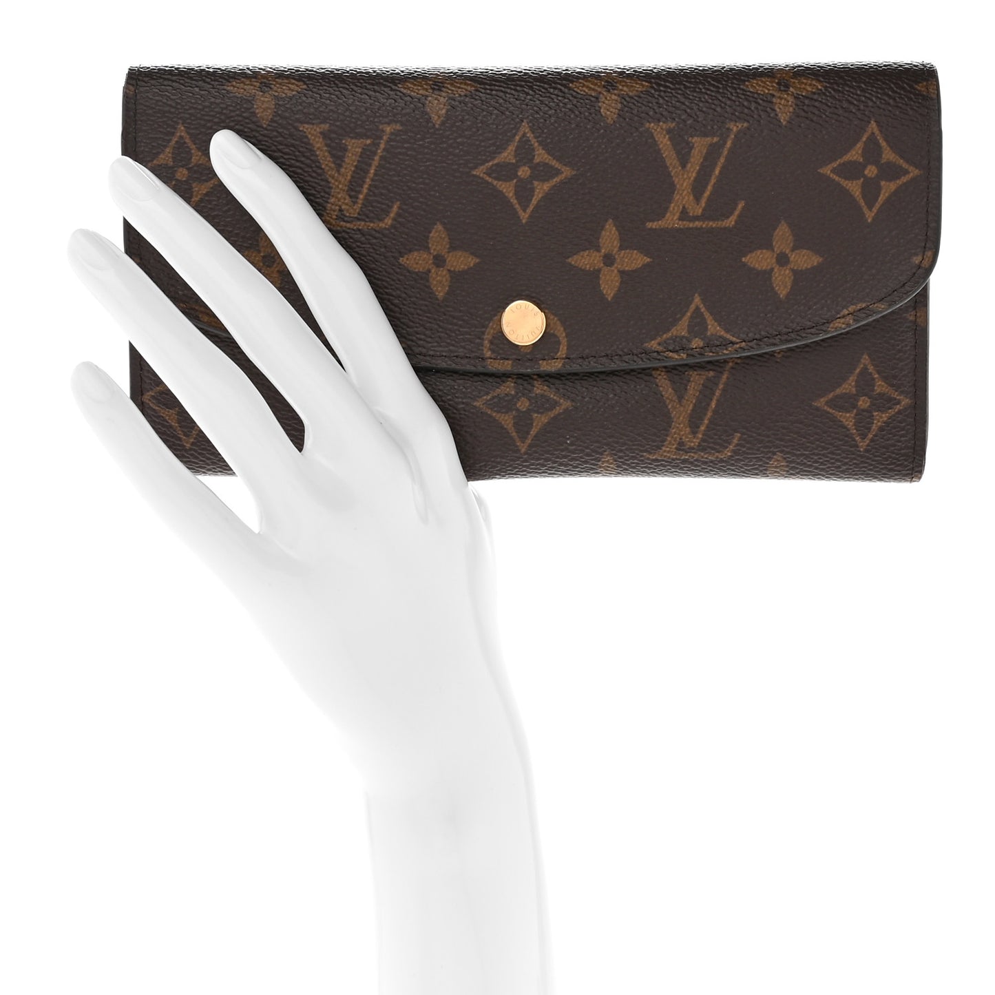 Monogram Emilie Wallet Rose Ballerine