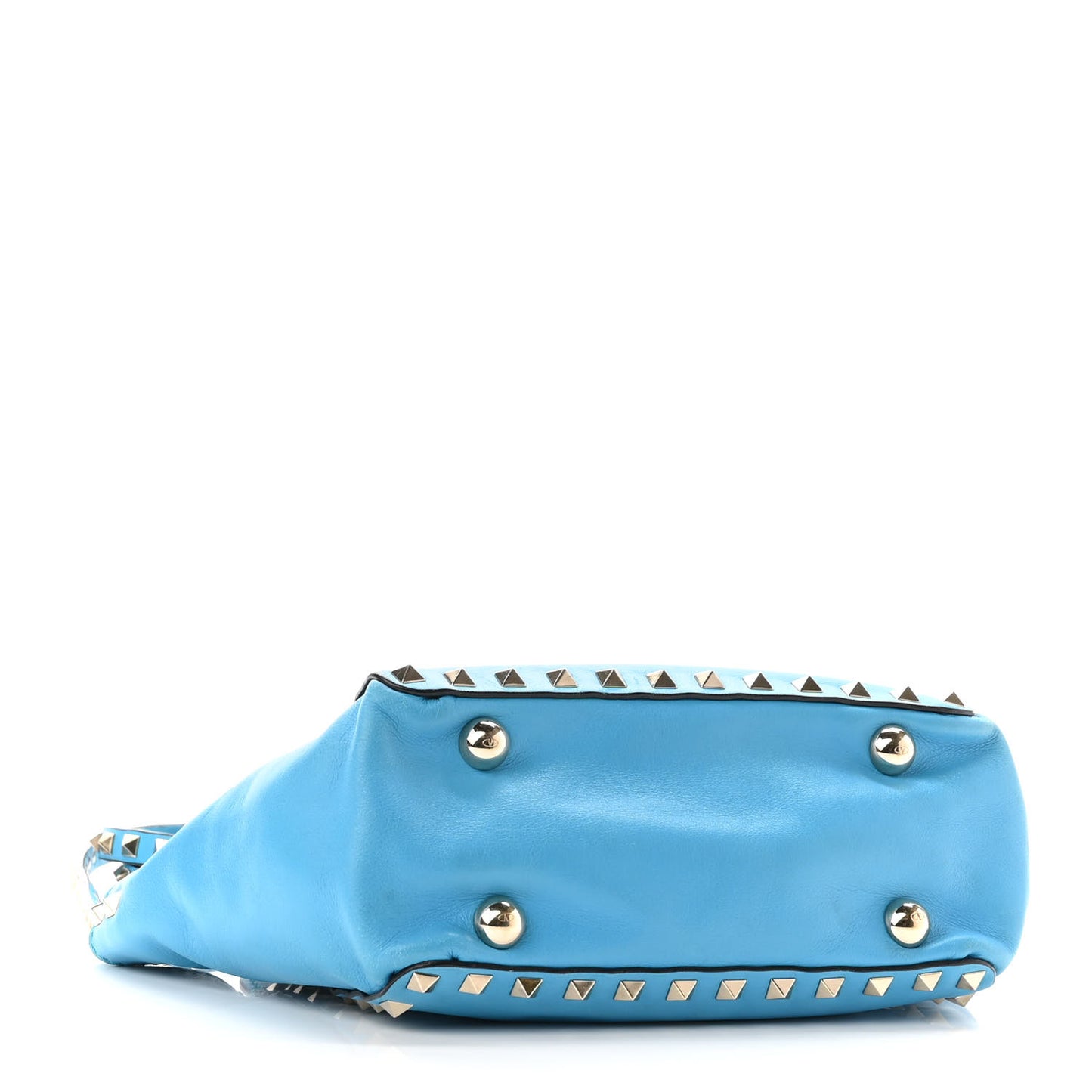Vitello Mini Rockstud Tote Parrot