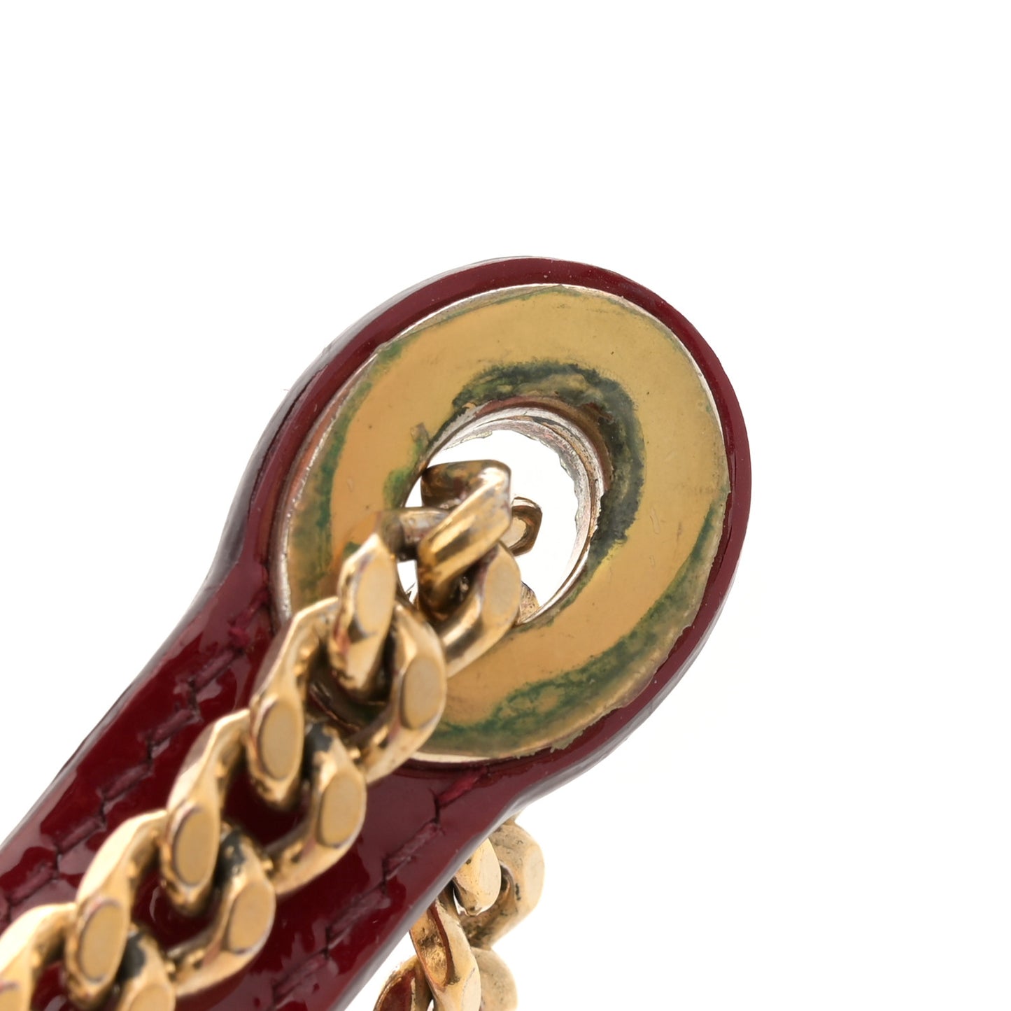 Patent Cannage Mini Lady Dior Red