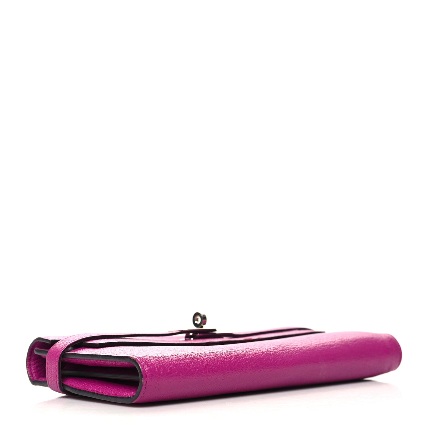 Chevre Mysore Kelly Longue Wallet Rose Pourpre
