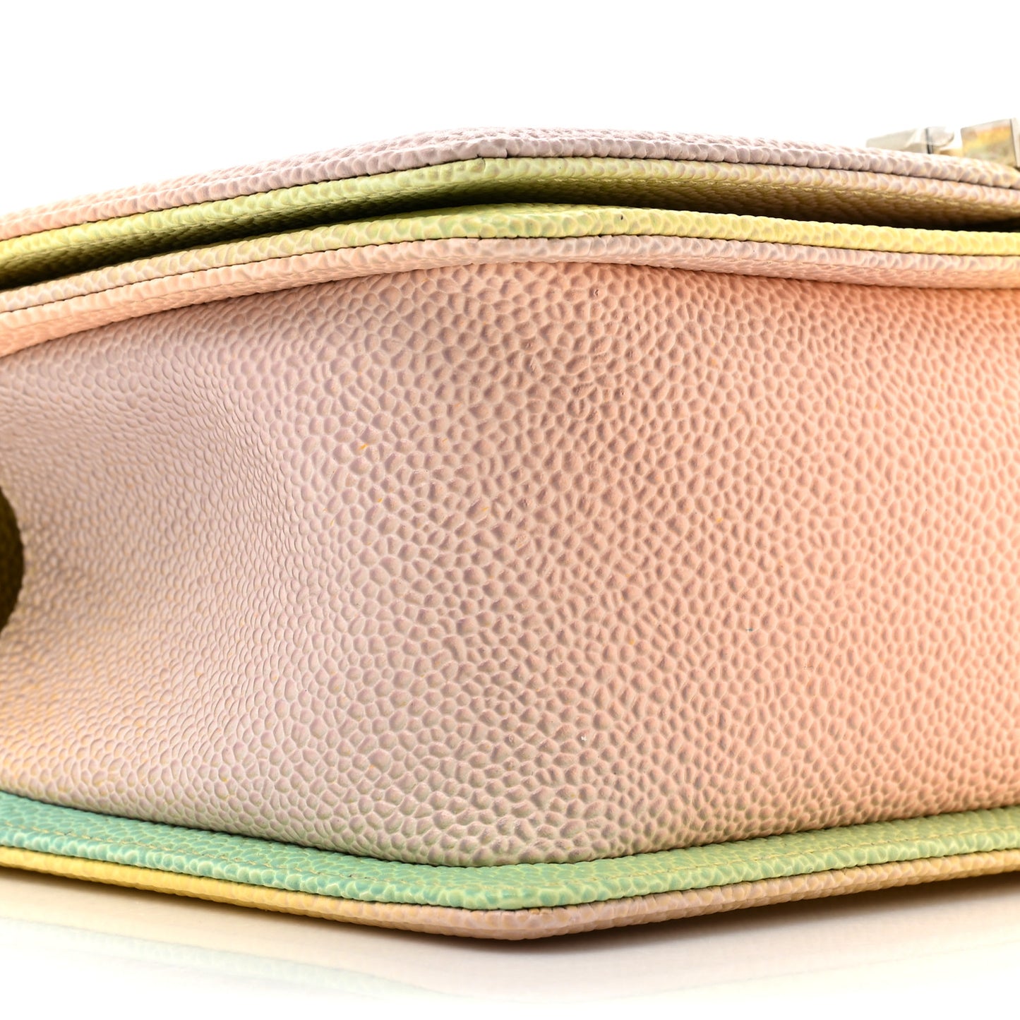 Caviar Quilted Medium Cuba Rainbow Boy Flap Multicolor