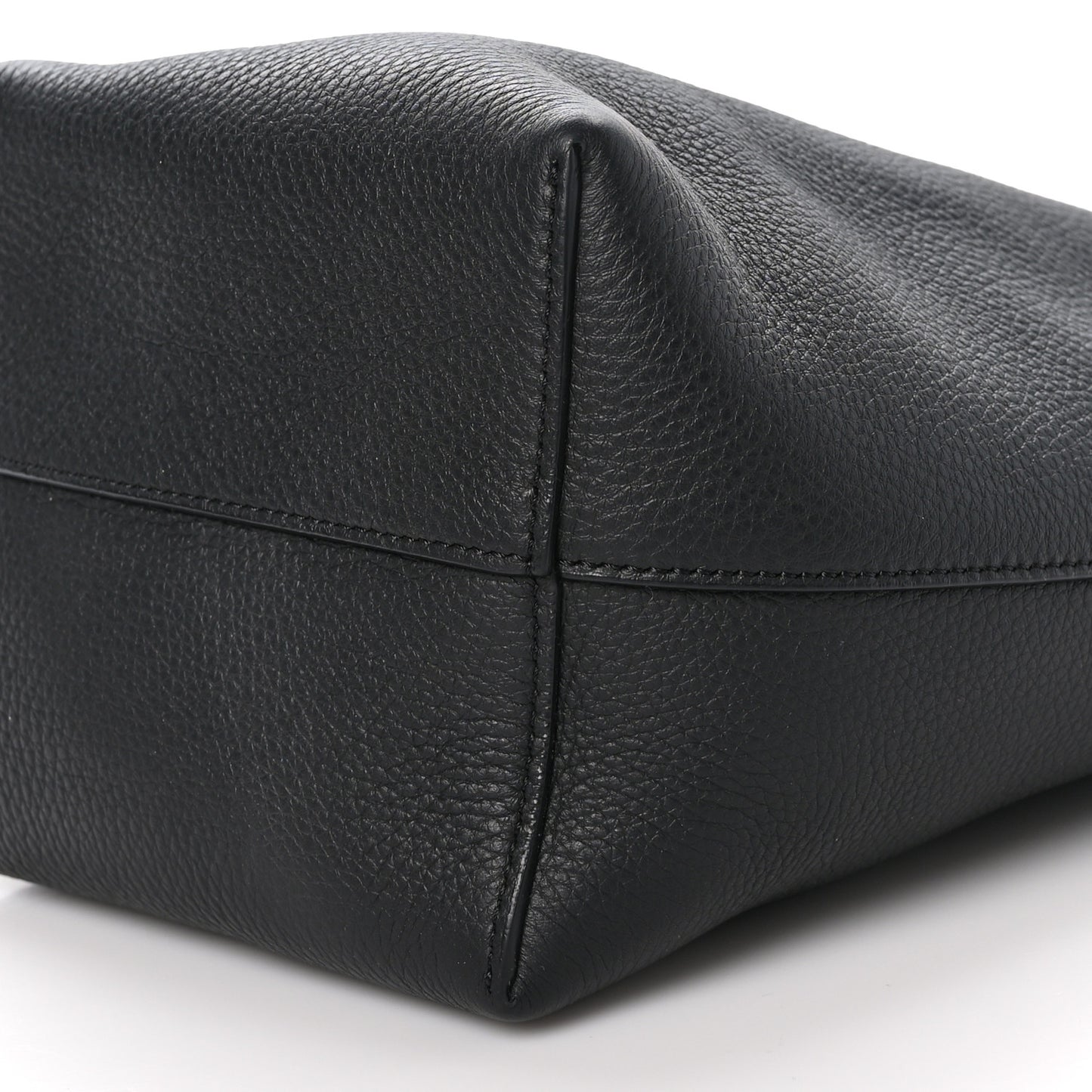 Grained Calfskin Small N/S Park Tote Black