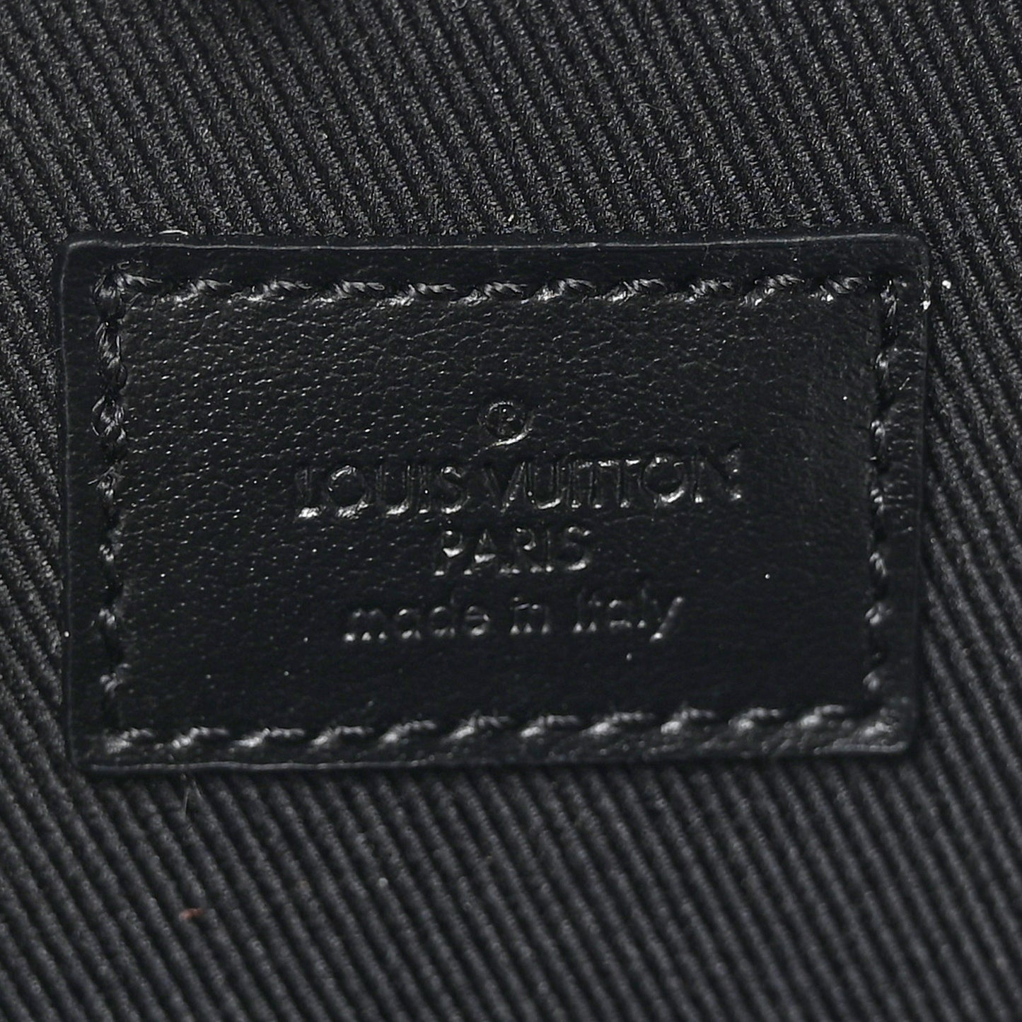 Monogram Taurillon Soft Trunk Backpack Pouch Bag Charm Key Ring Silver