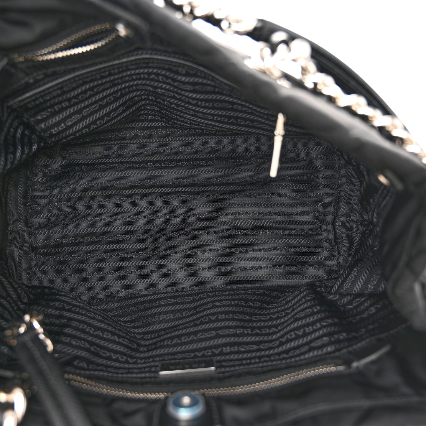Nylon Tessuto Impuntu Quilted Tote Black