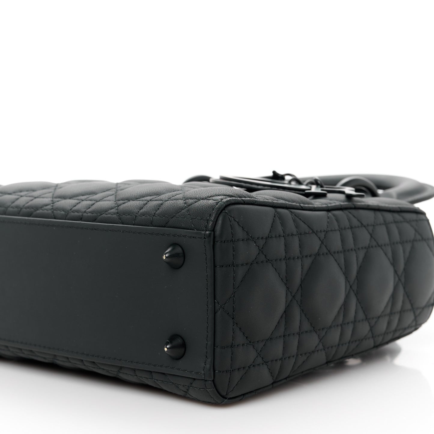 Ultra Matte Calfskin Cannage Small My ABCDior Lady Dior Black