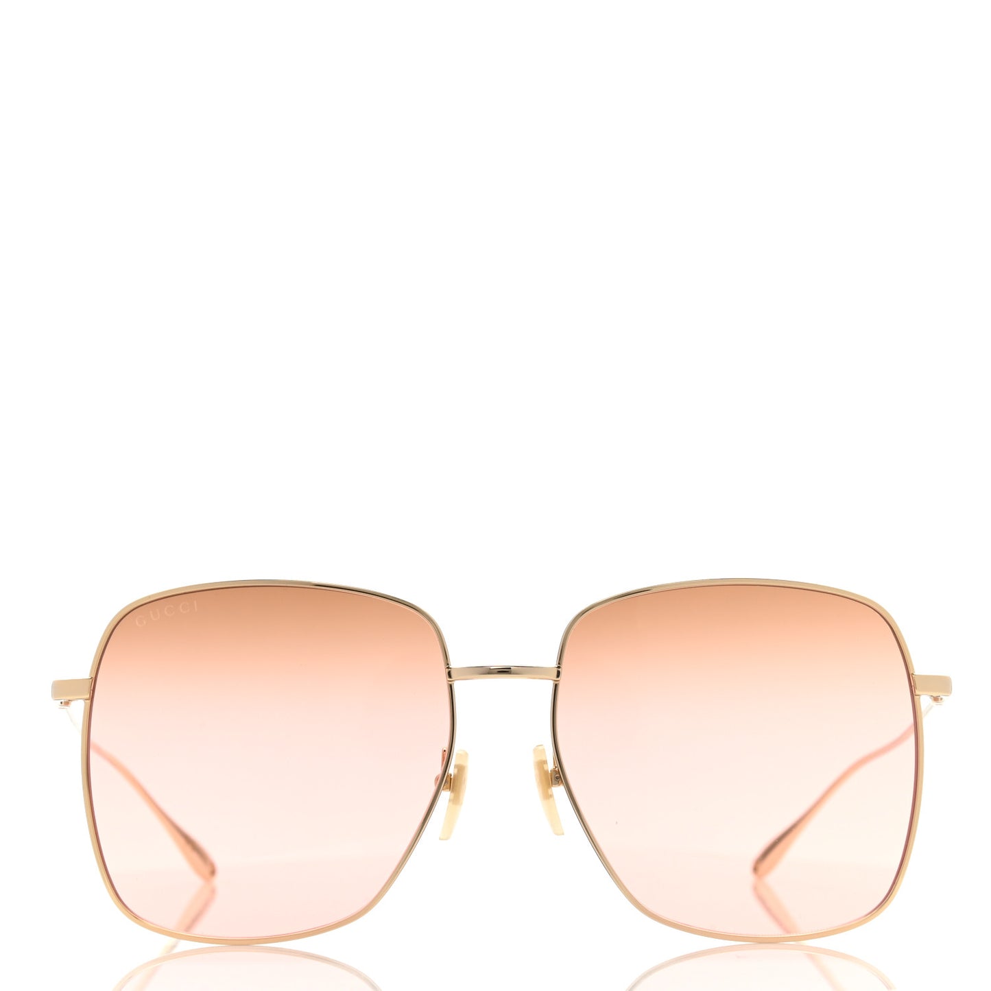 Metal Fork Square Frame Sunglasses GG0818SA Pink
