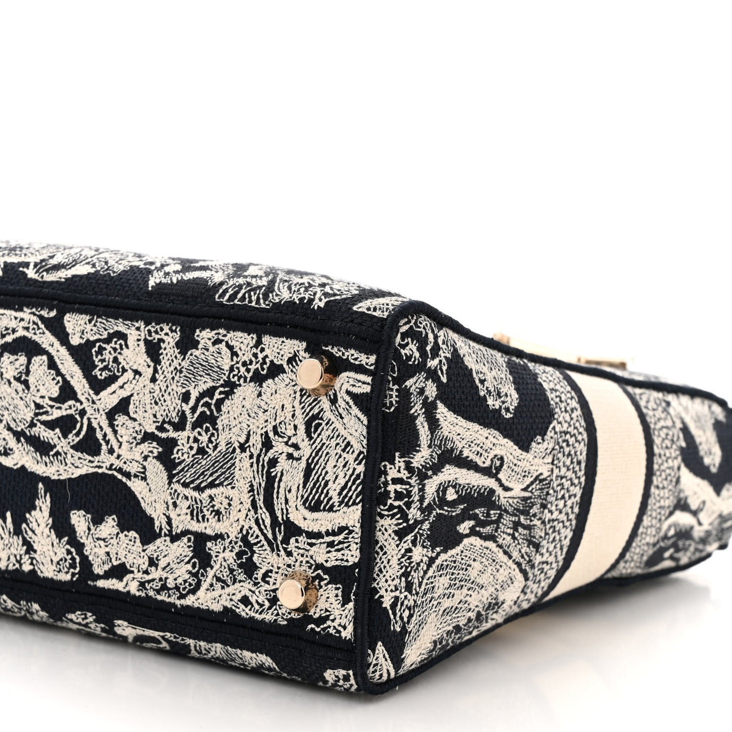 Toile de Jouy Embroidered Large Lady D-Lite Navy