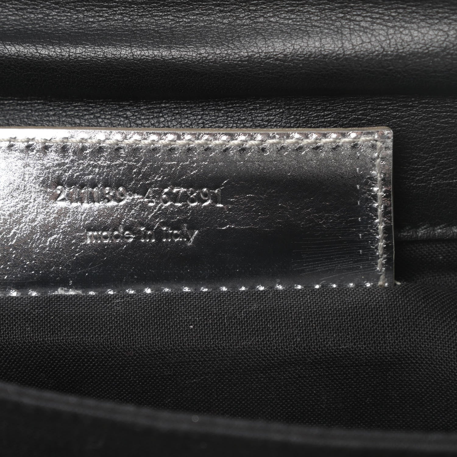 Balenciaga Laminated Calfskin Giant 21 Silver Hardware Envelope Clutch Silver 8 of 15