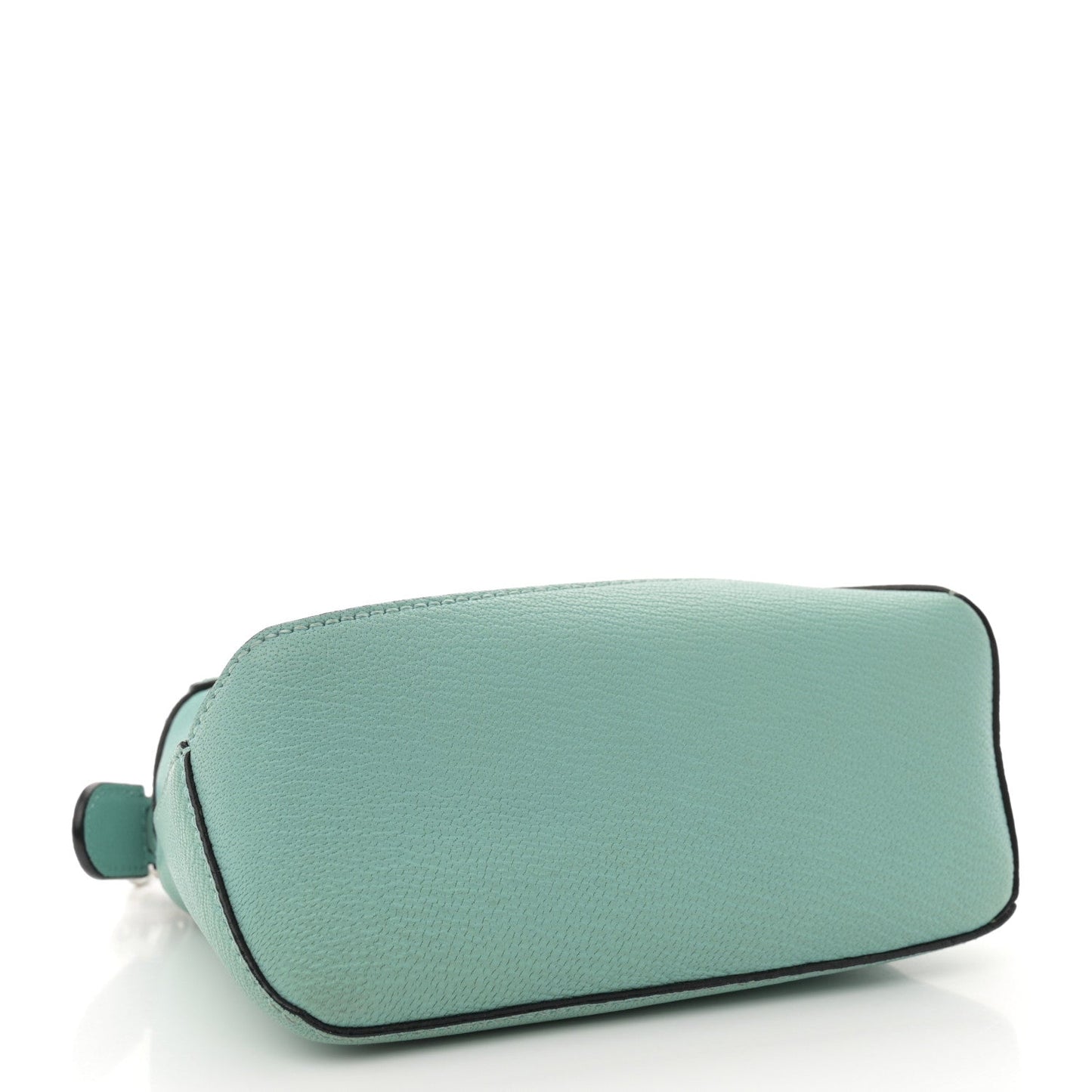 Goatskin Mini Puzzle Edge Bag Fresh Mint