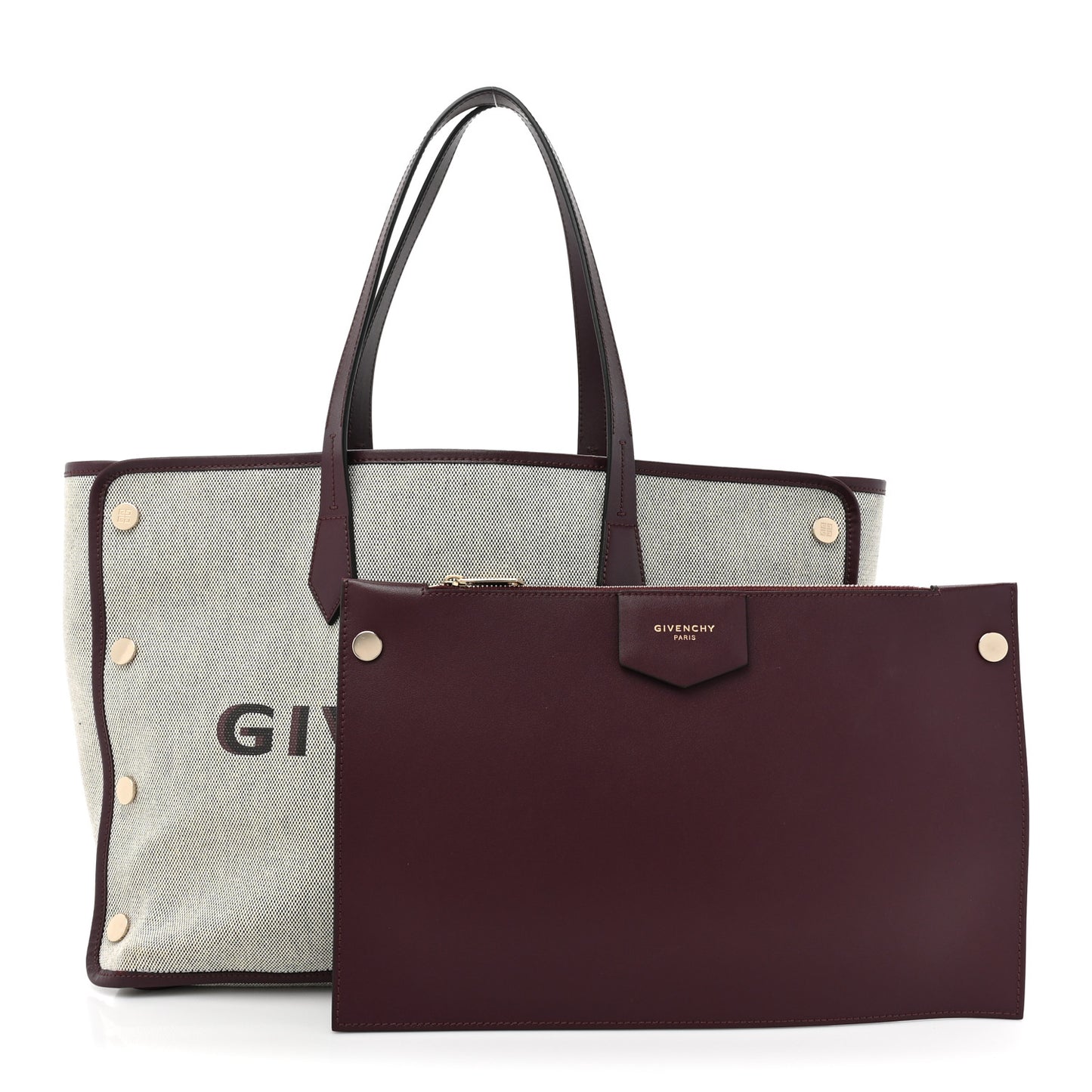 Canvas Medium Bond Shopper Tote Aubergine