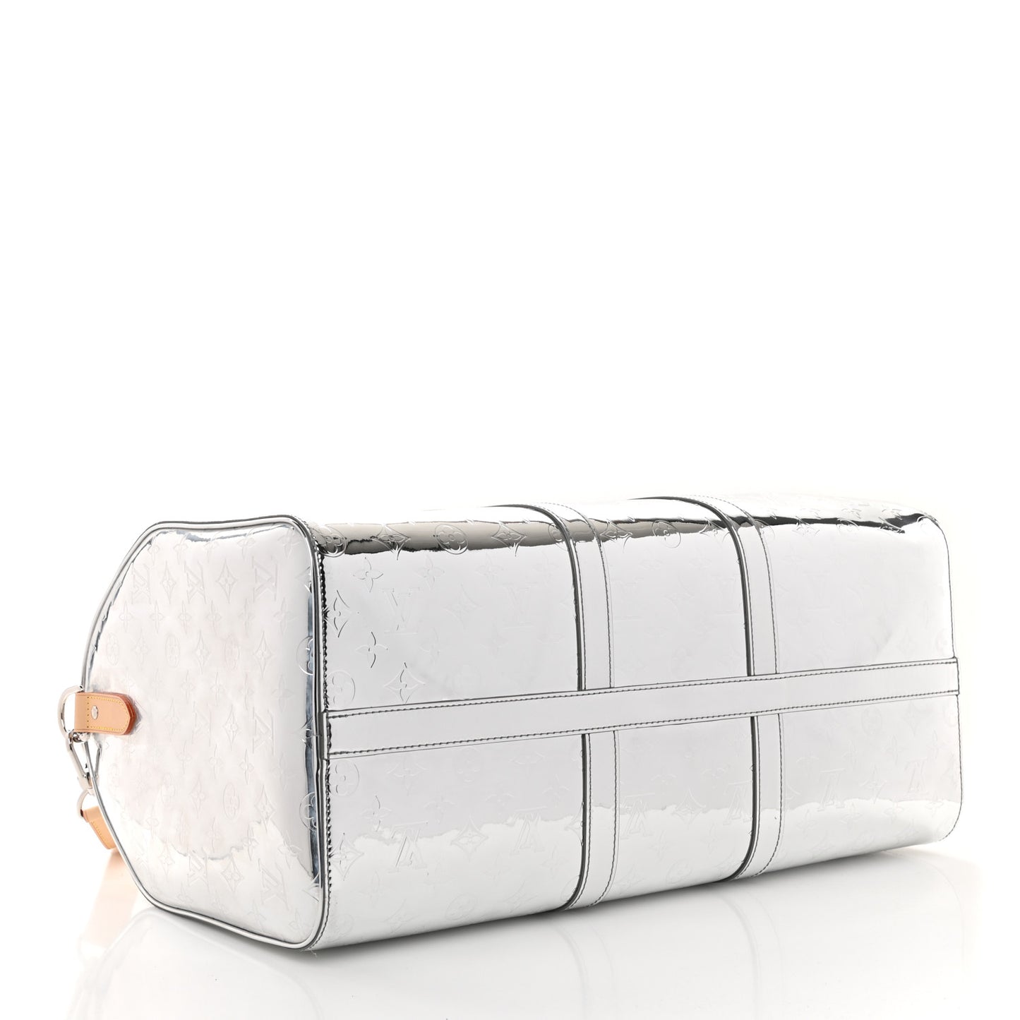 Monogram Mirror Keepall Bandouliere 50 Silver