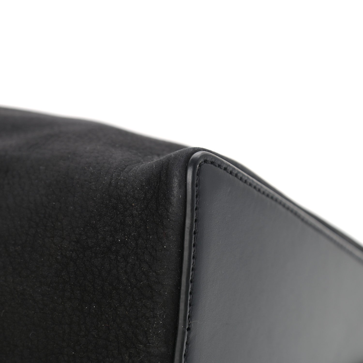 Loewe Nubuck Calfskin Berlingo Shoulder Bag Black 9 of 14
