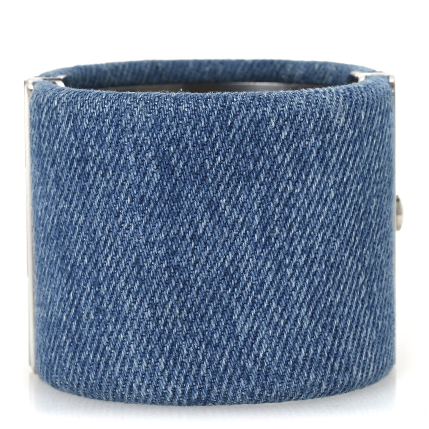 Denim CC Cuff Bracelet Blue
