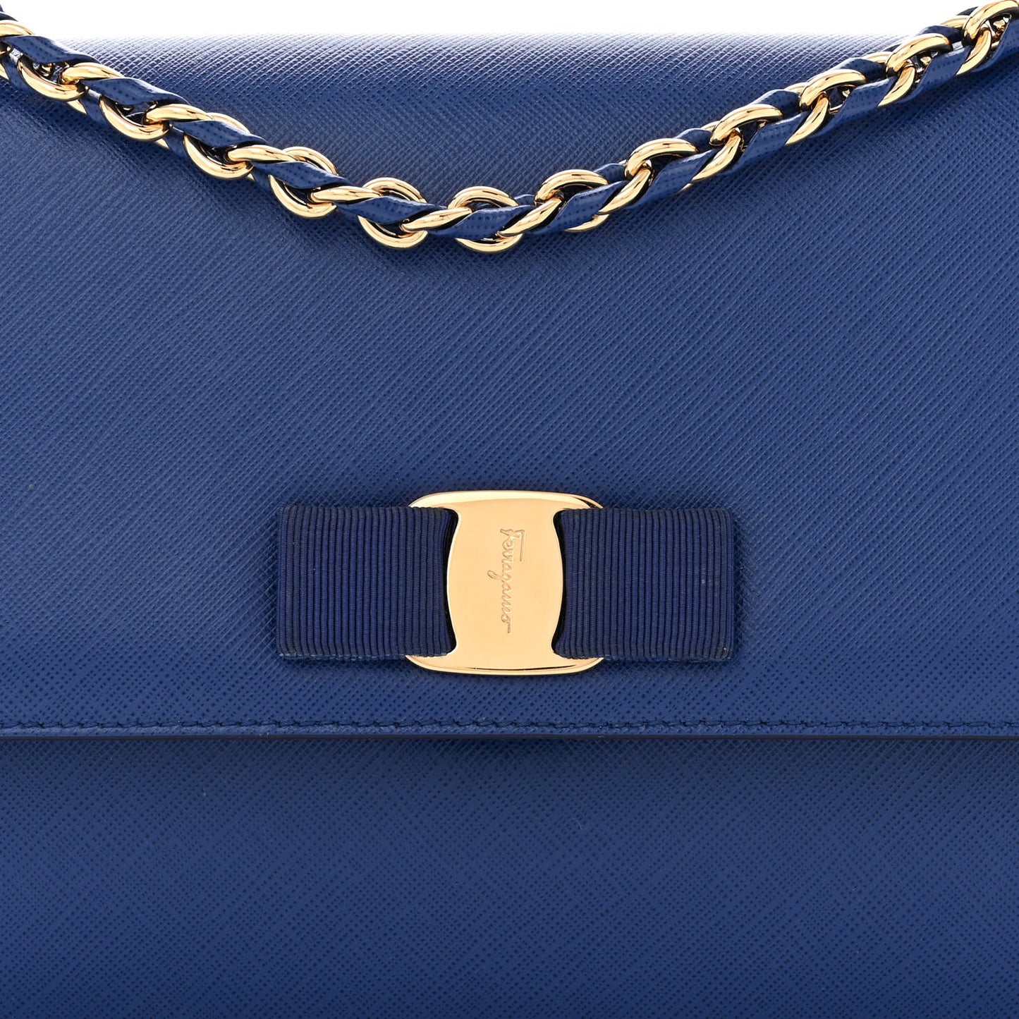Printed Calfskin Ginny Shoulder Bag Ocean