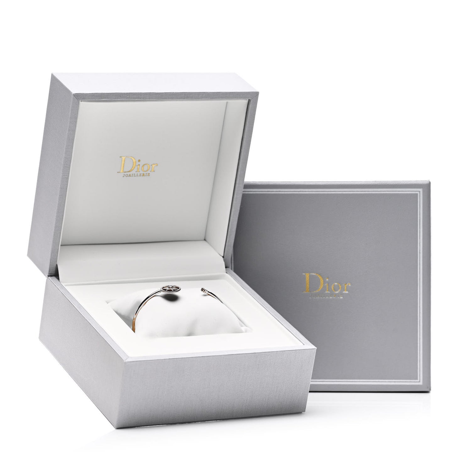 18K Rose Gold Diamond Black Onyx Rose Des Vents Cuff Bracelet