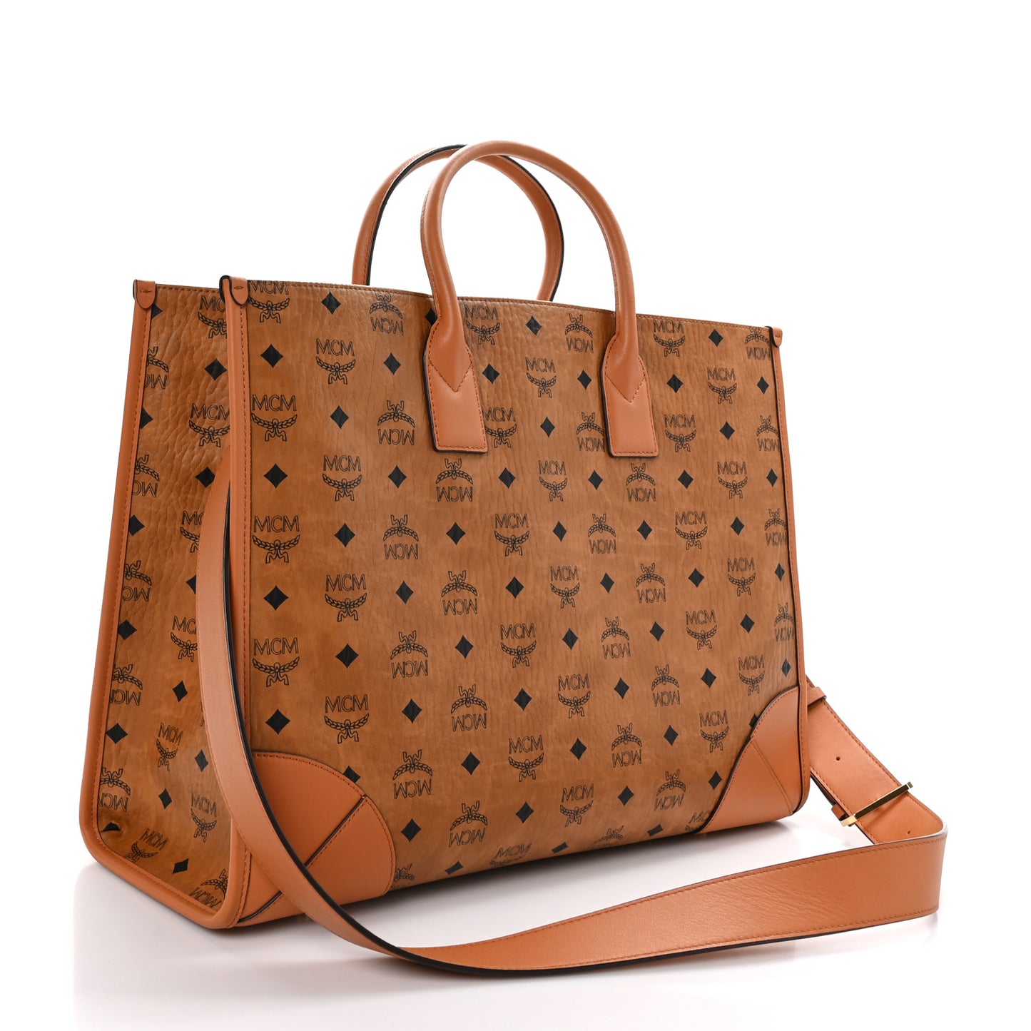 Visetos Large Munchen Tote Cognac