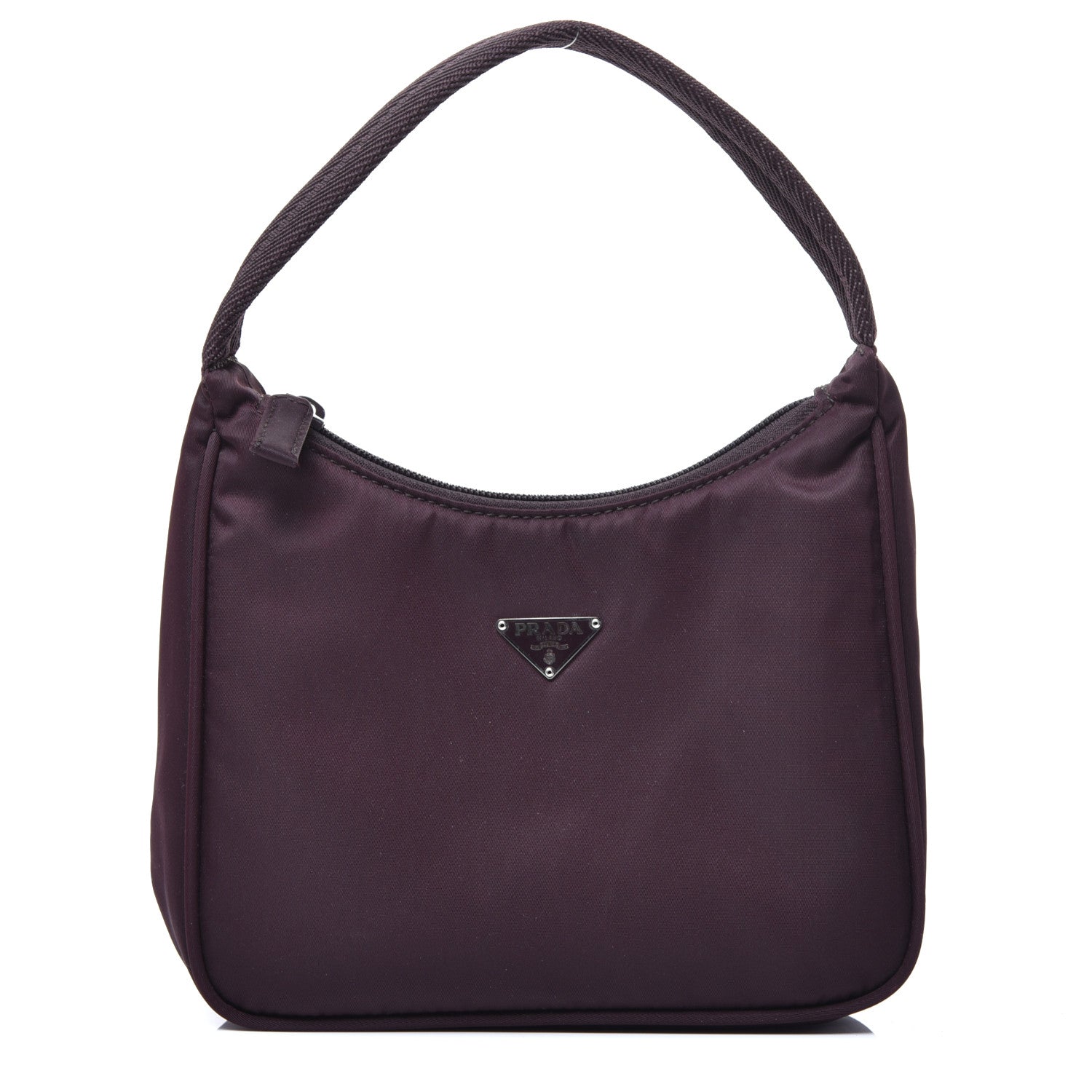 Prada Nylon Vela Shoulder Bag Prugna 1 of 8