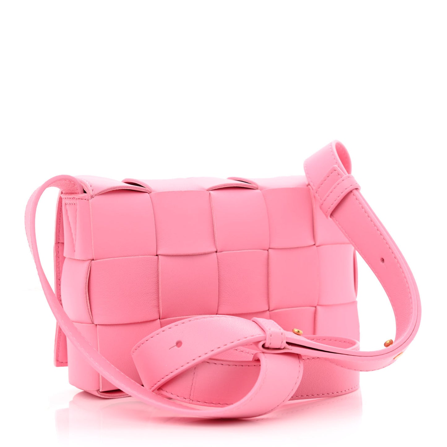 Lambskin Maxi Intrecciato Small Cassette Crossbody Bag Ribbon