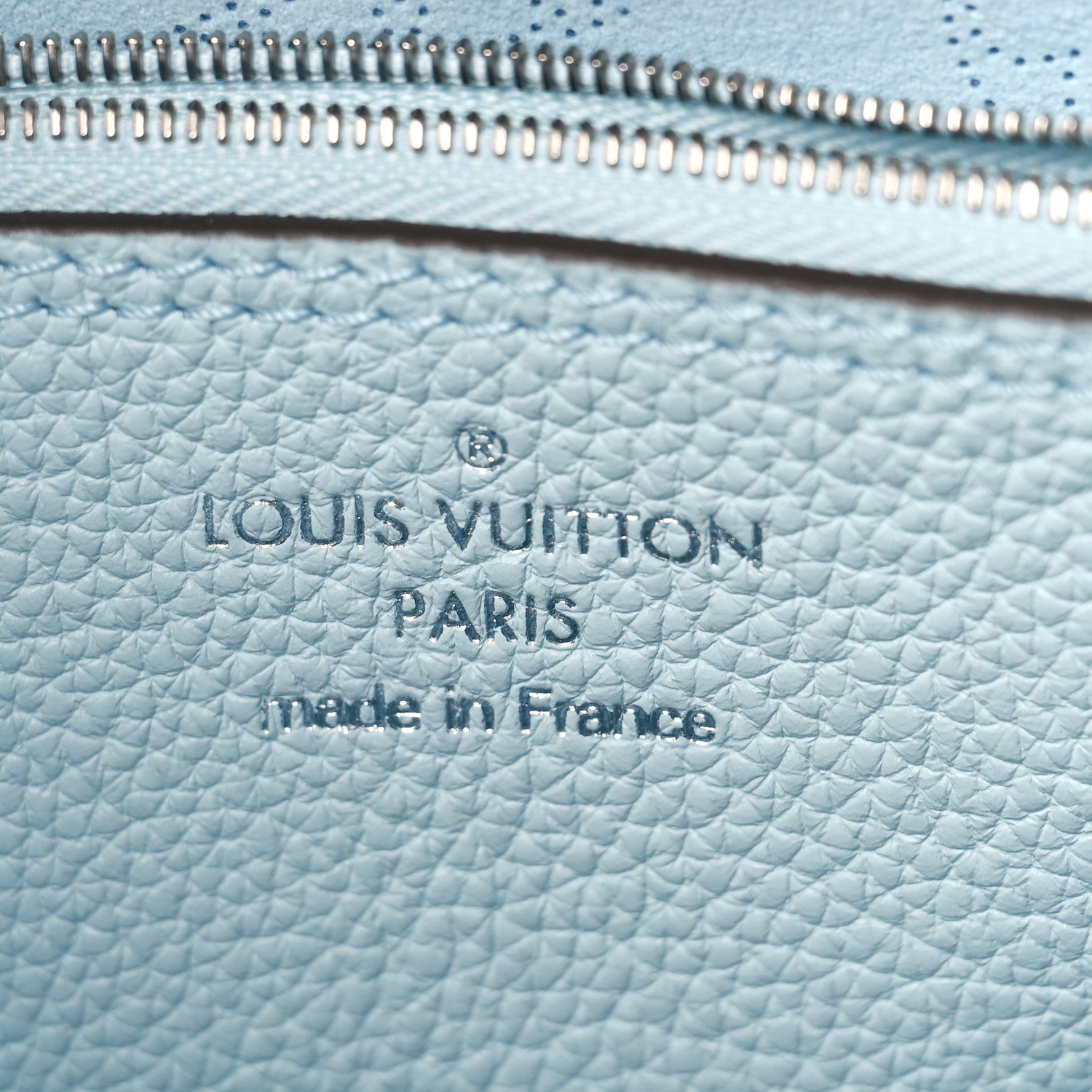 Louis Vuitton Mahina Carmel Hobo Bag Denim Blue 6 of 8