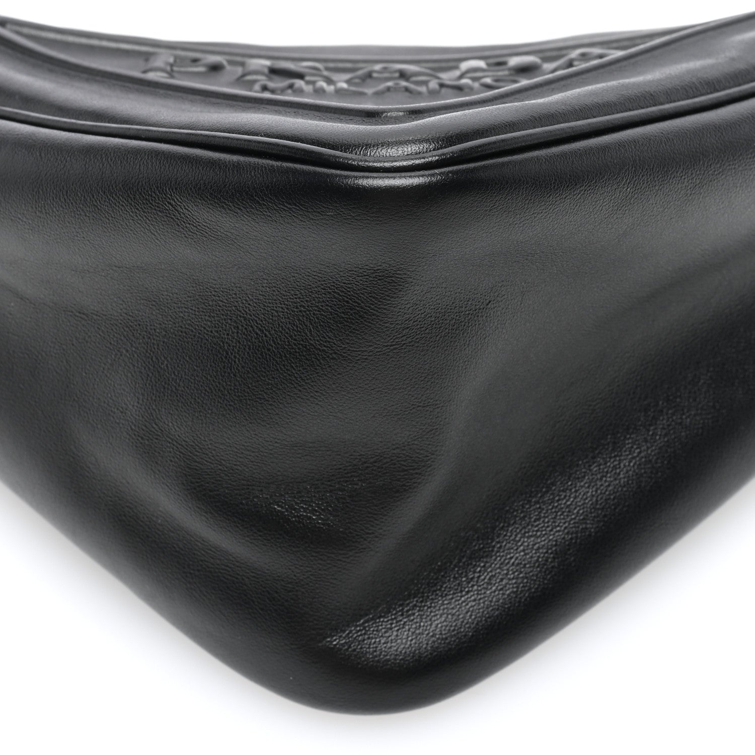 Prada Grace Lux Triangle Shoulder Bag Black 8 of 8