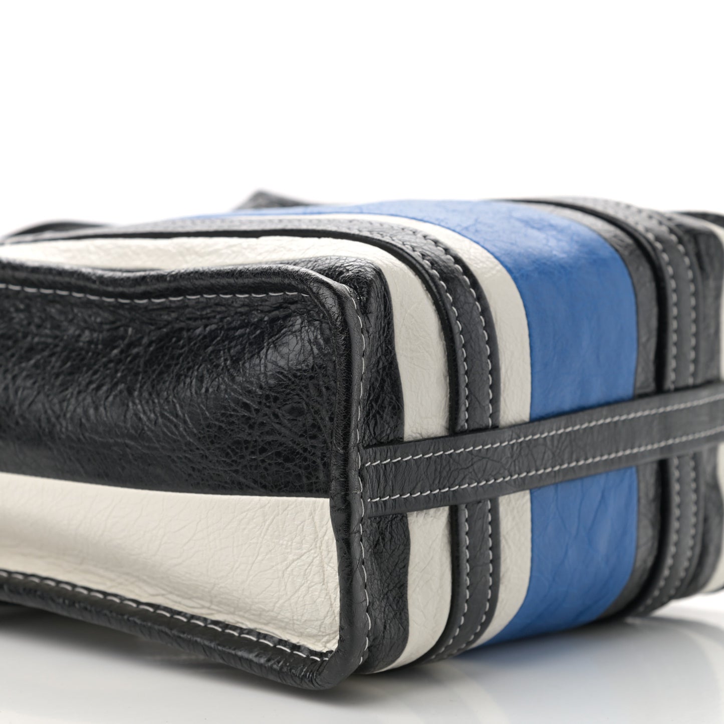 Agneau Arena Multicolore XS Bazar Shopper Tote Bleu White Black
