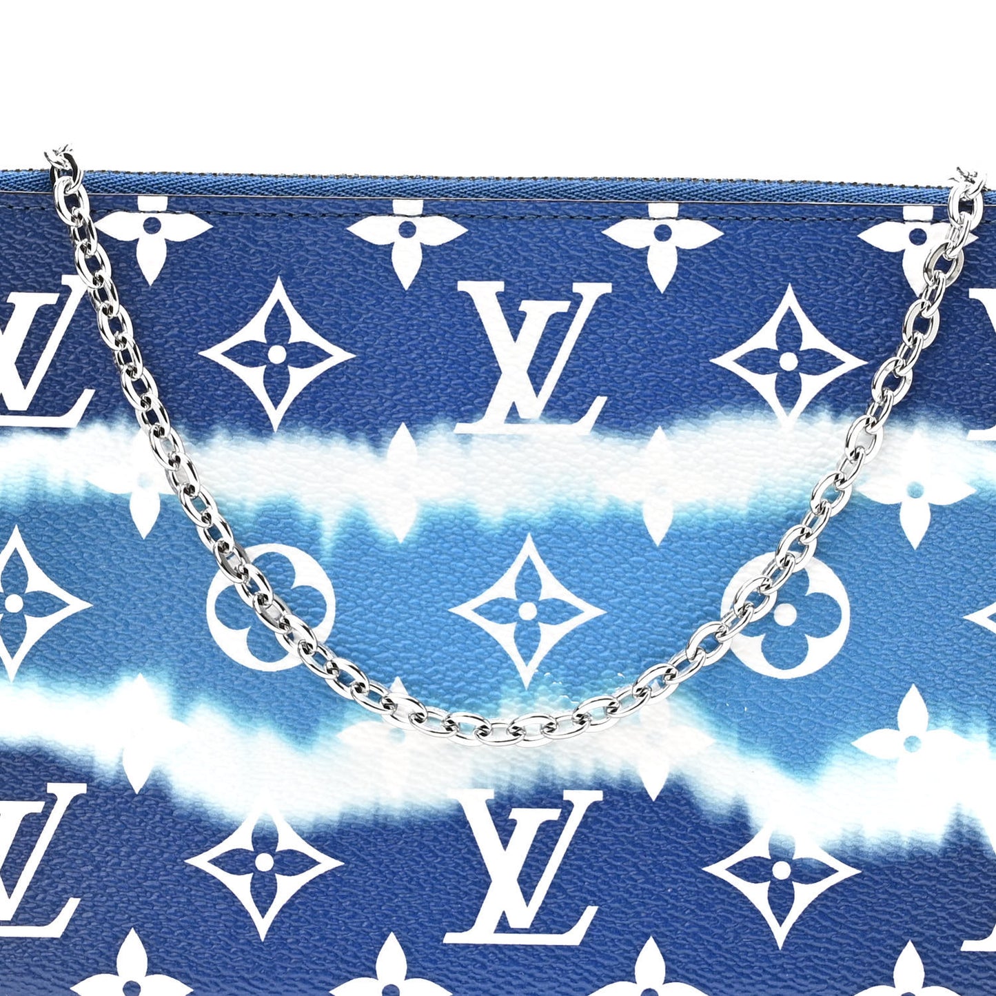 Monogram Giant Escale Double Zip Pochette Blue