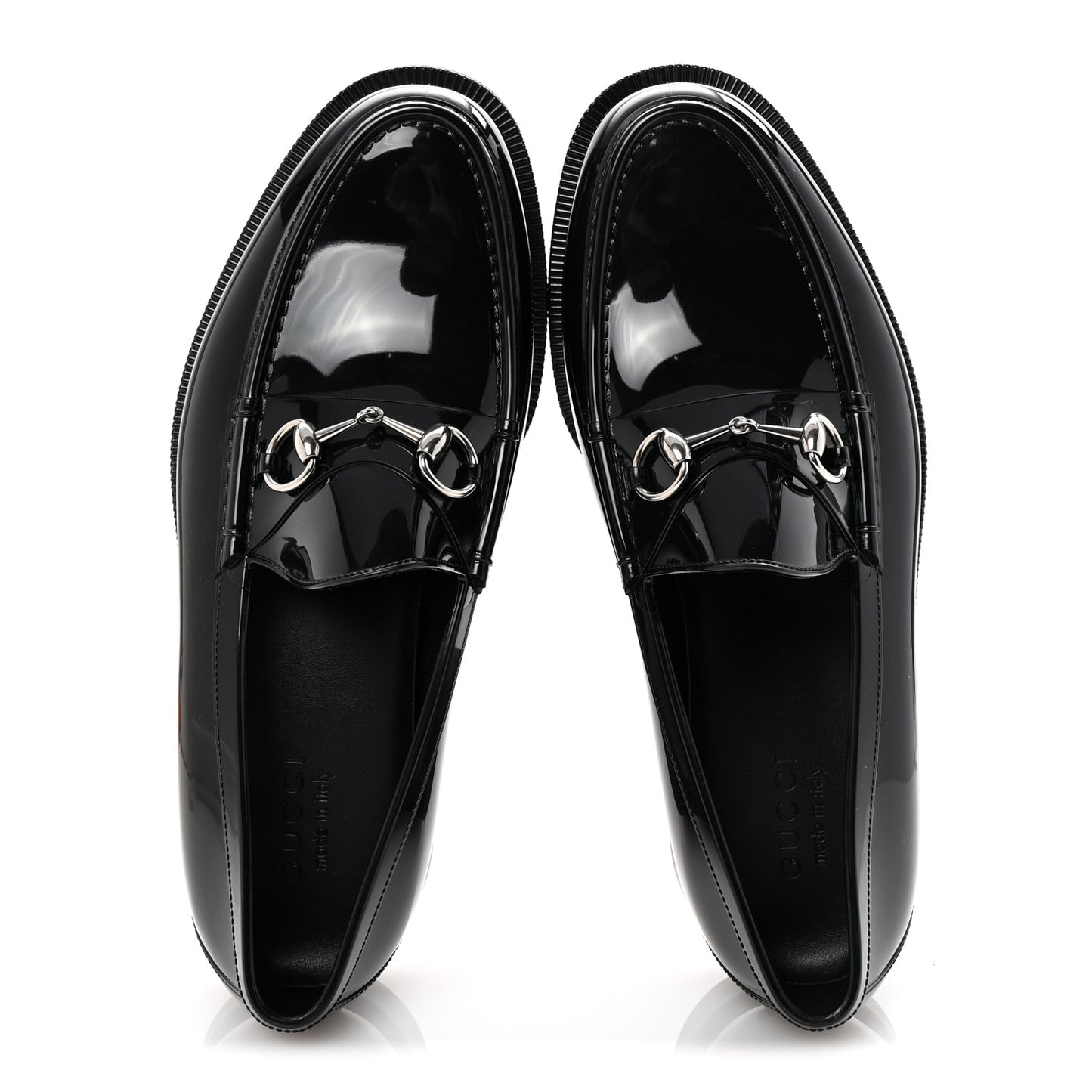 Rubber Mens Horsebit Moccasin Loafers 10 Black