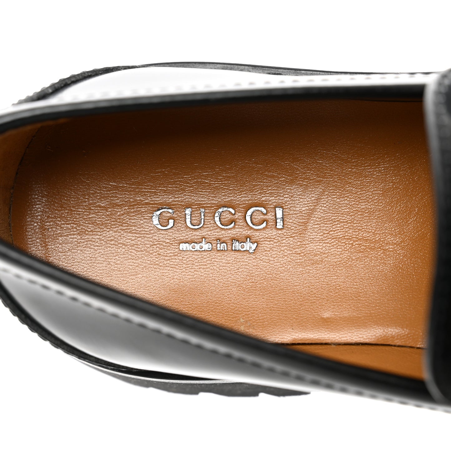 Cordovan Lux Womens Jeanne Platform Lug Sole 30/45mm Loafers 37 Black