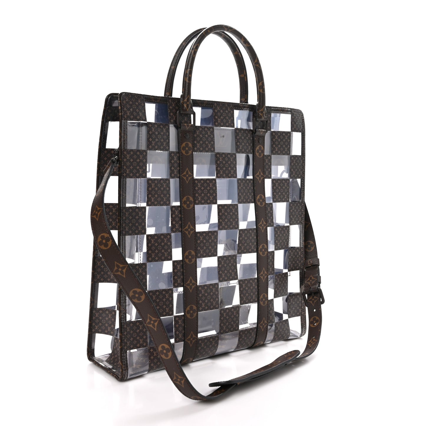 PVC Monogram Chess Sac Plat