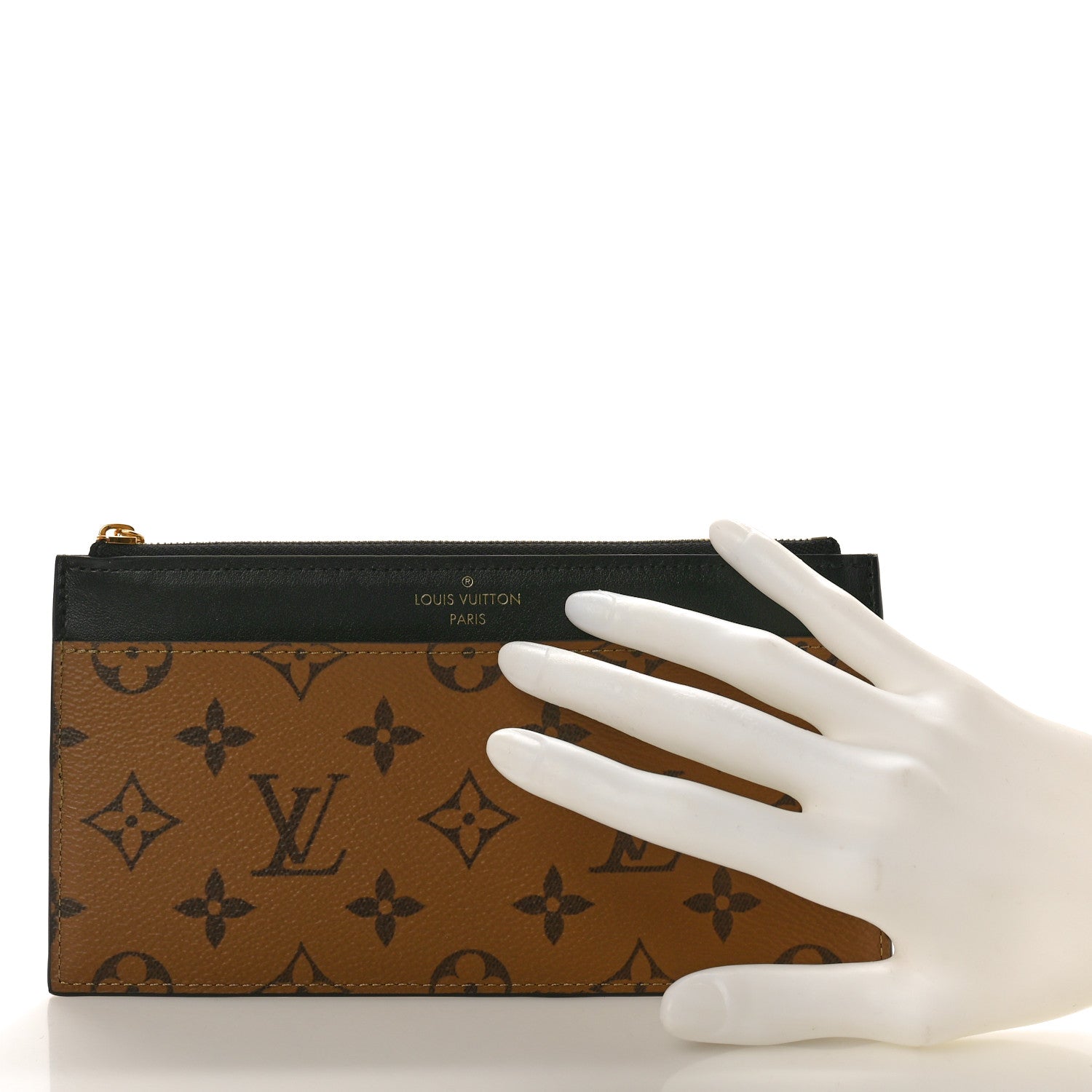 Louis Vuitton LOUIS VUITTON Reverse Monogram Slim Purse 2 of 7