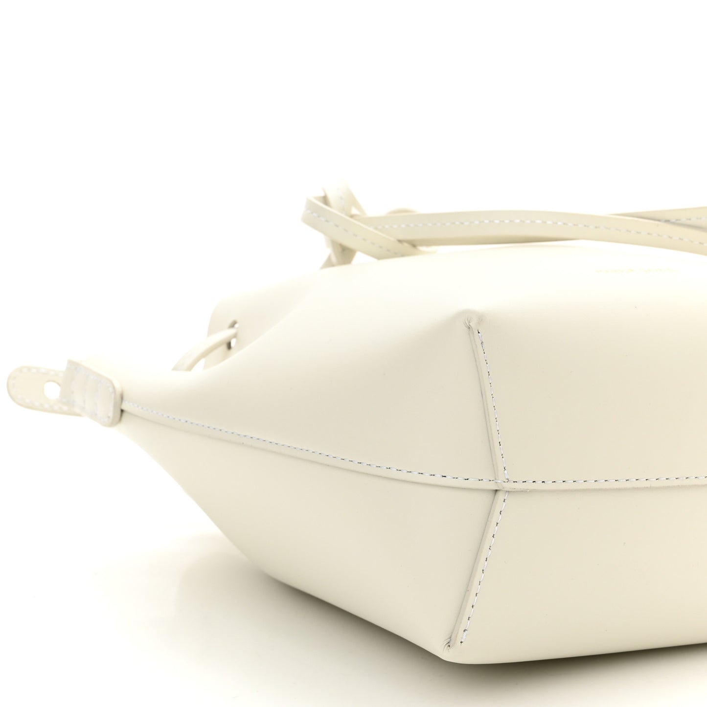 Calfskin Mini Bucket Bag White